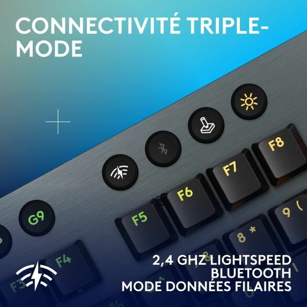 Tastatură Fără Fir Logitech G915 X Negru AZERTY