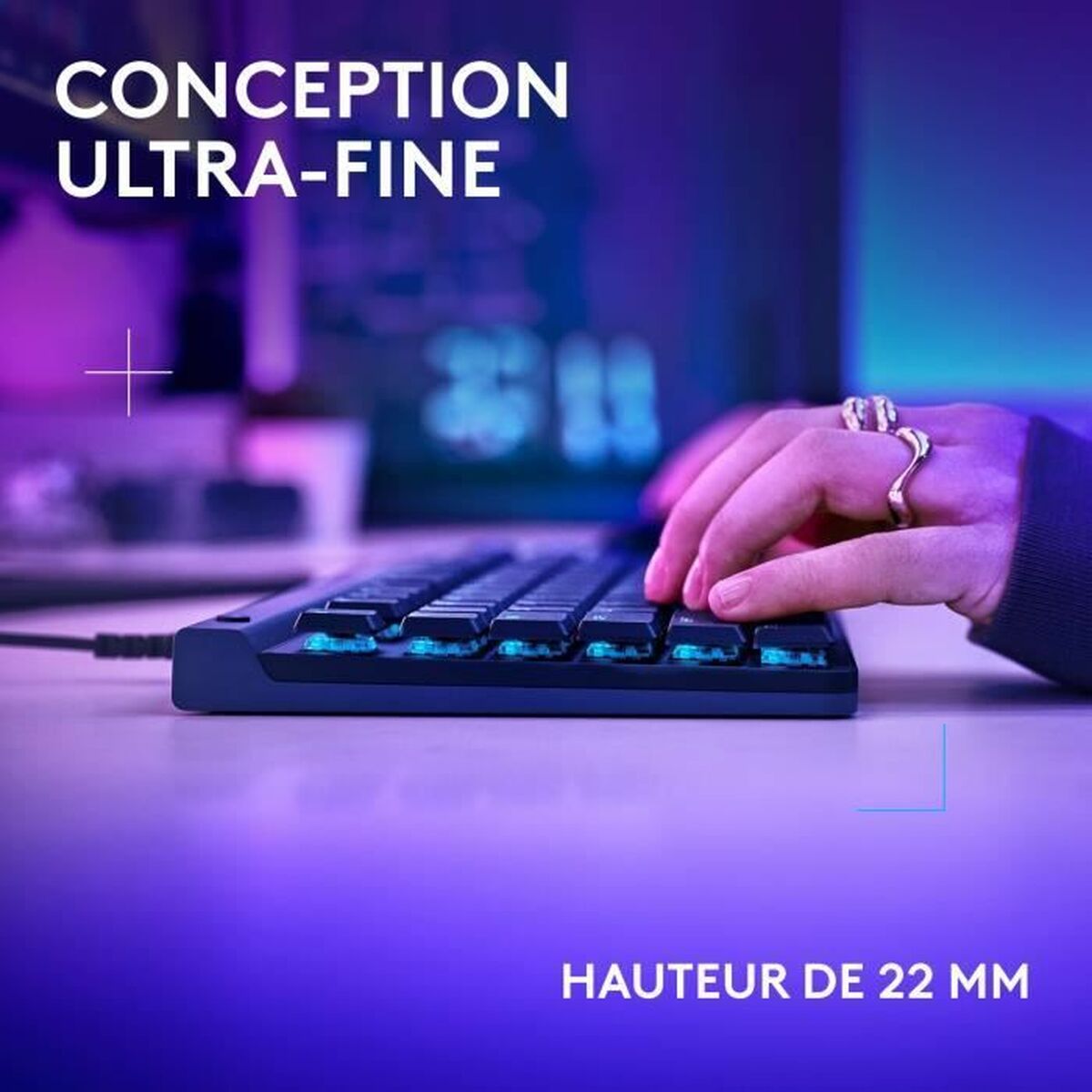 Tastatură Logitech G515 TKL Negru AZERTY