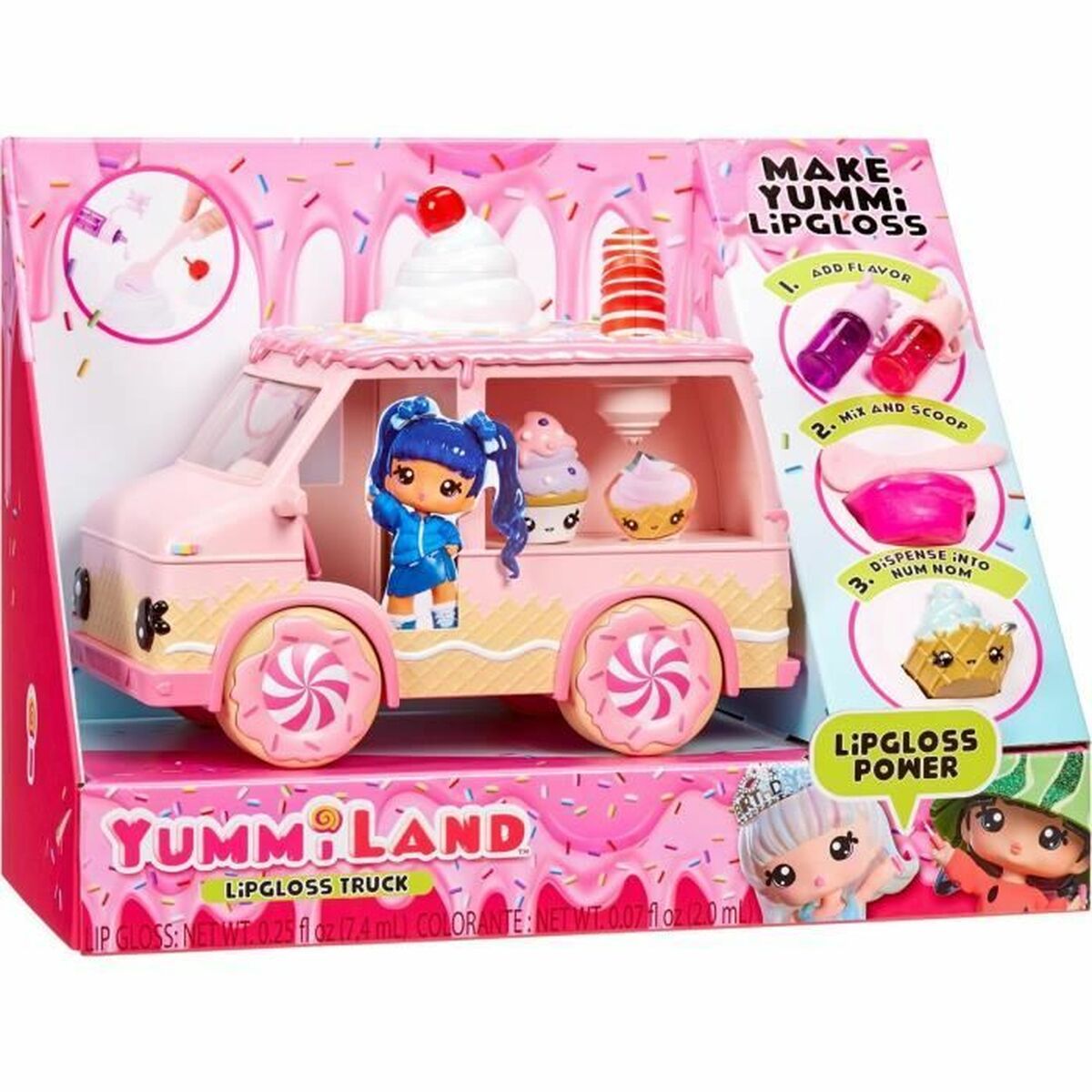 Păpușă bebeluș cu accesorii LOL Surprise! Yummiland Gloss Truck