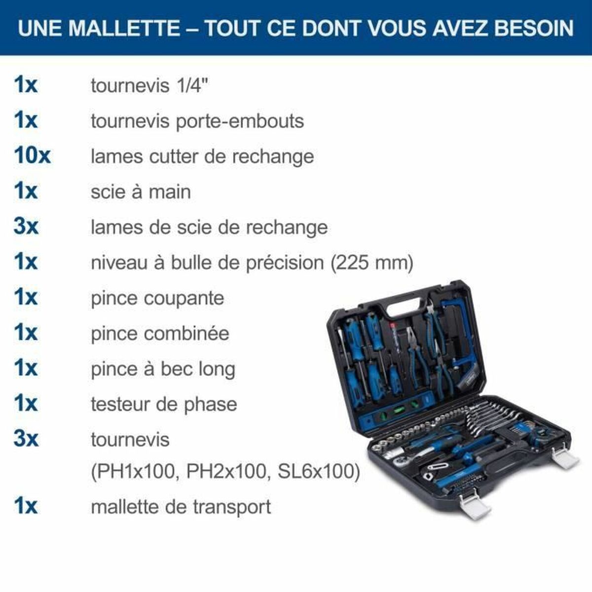 Set de Unelte Scheppach WZK120 97 Piese