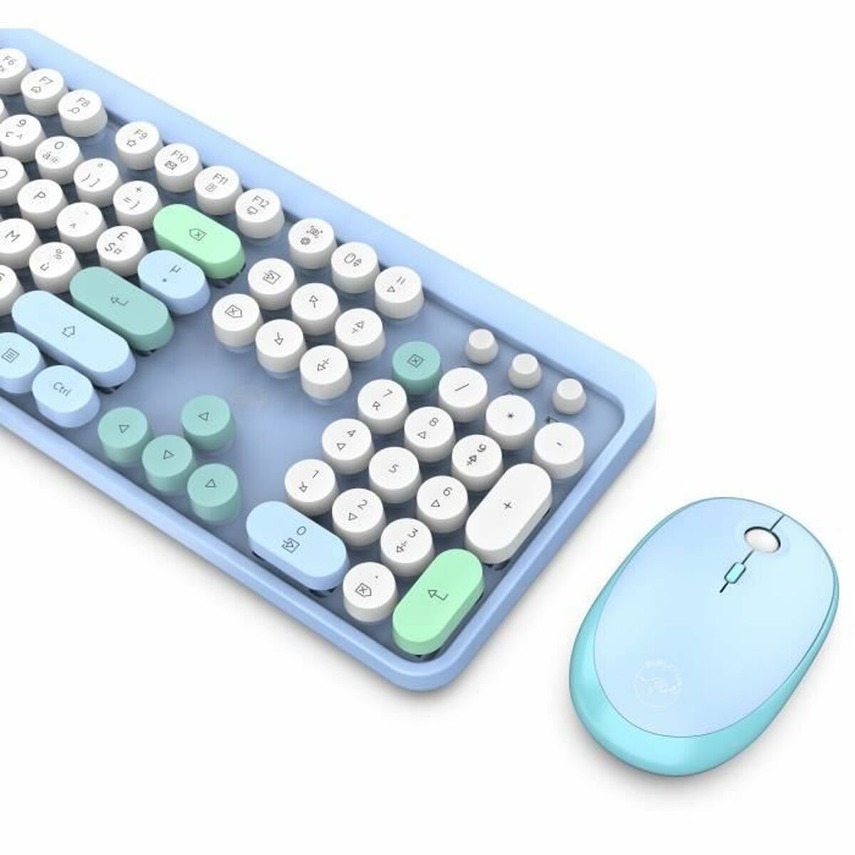Tastatură și Mouse Mobility Lab Pure Color Albastru Azerty Franceză