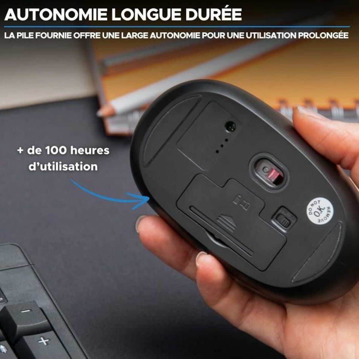 Mouse Fără Fir Bluestork Office 25 Negru