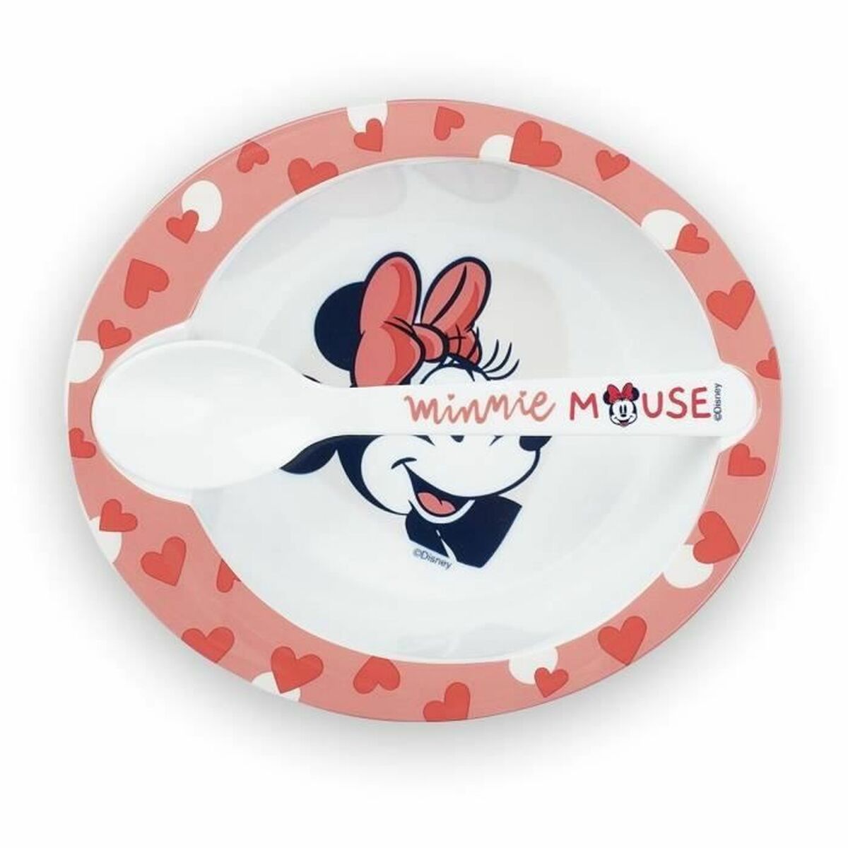 Set de Veselă ThermoBaby Minnie Microwave Meal Set Bowl + Spoon
