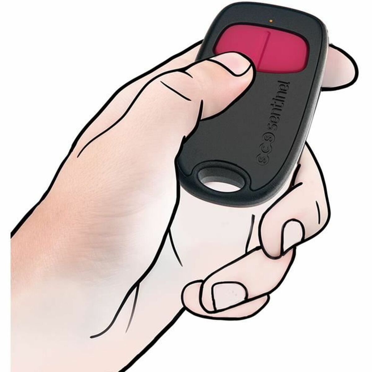 Telecomandă Universală SCS SENTINEL SimplyControl Negru Fucsia 40 m