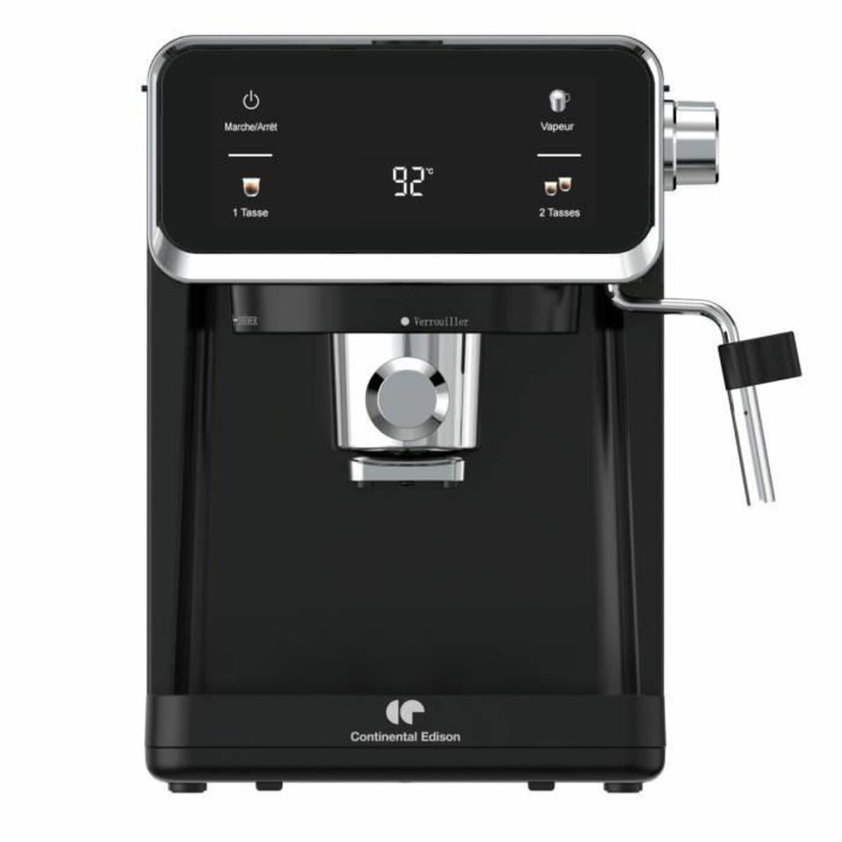Aparat de cafea superautomat Continental Edison CEME19B Negru