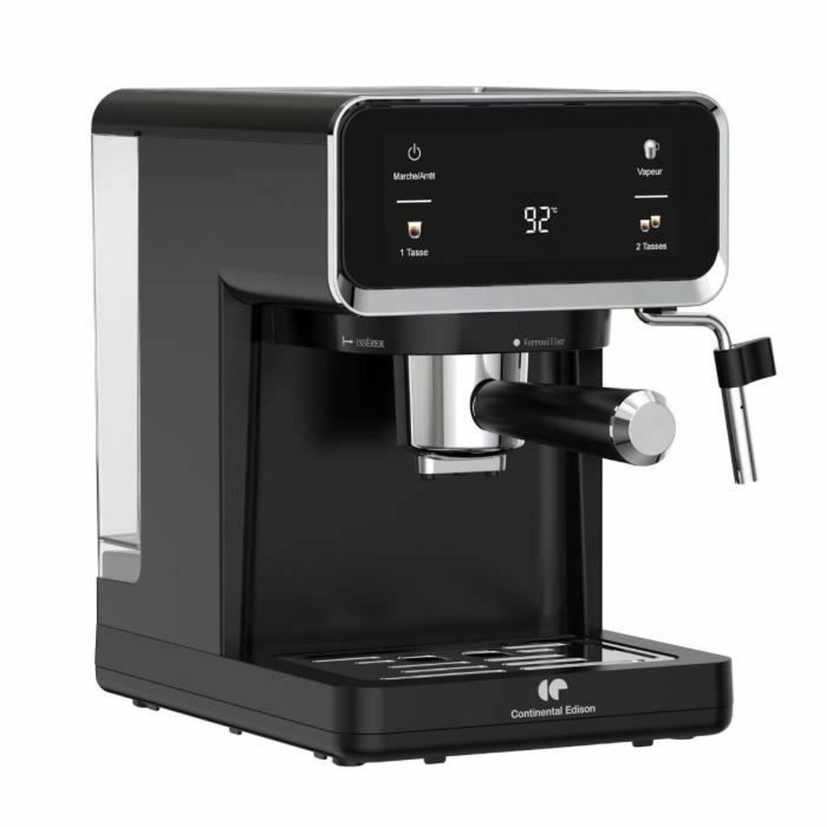 Aparat de cafea superautomat Continental Edison CEME19B Negru