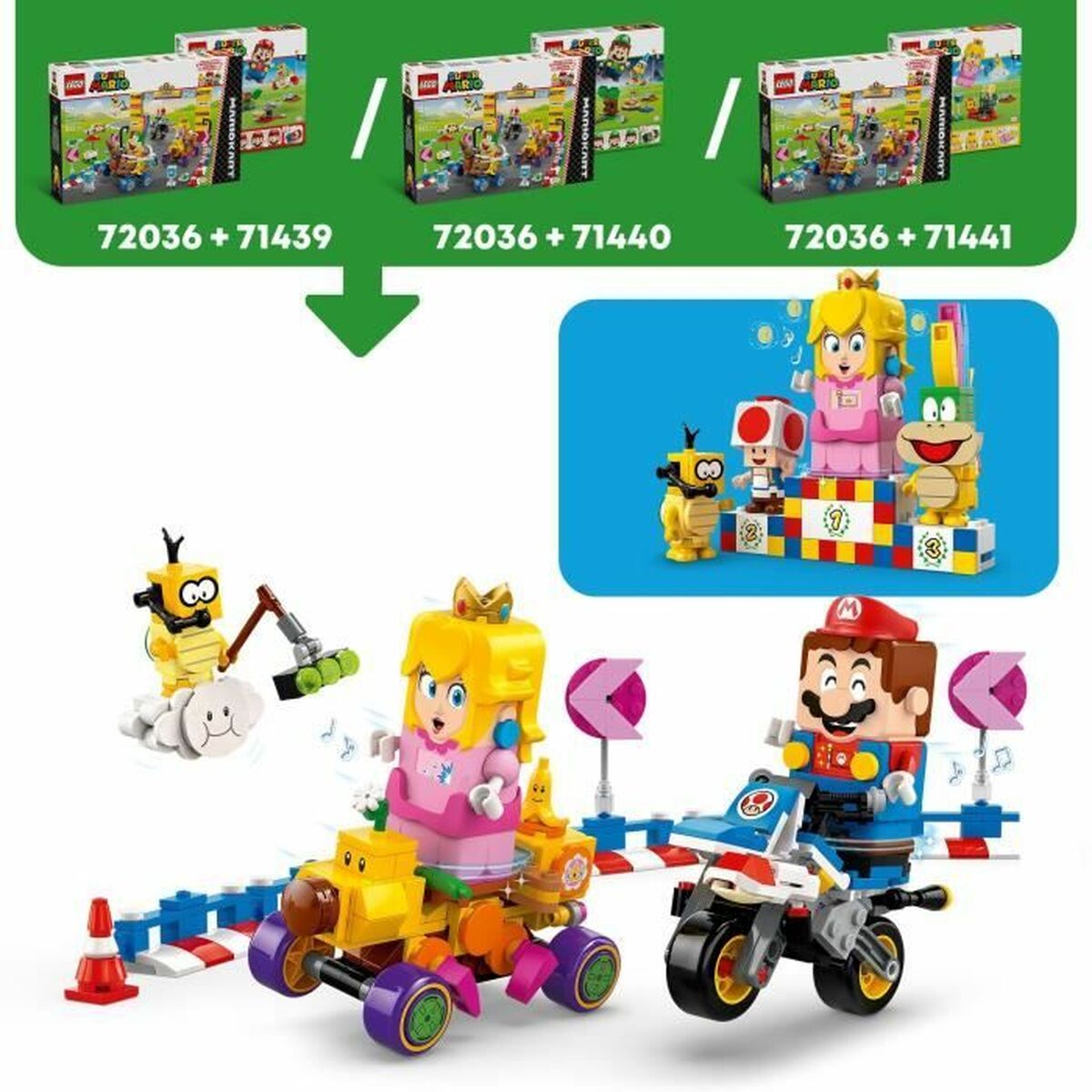 Set de Construcție Lego Super Mario 72036 Mario Kart