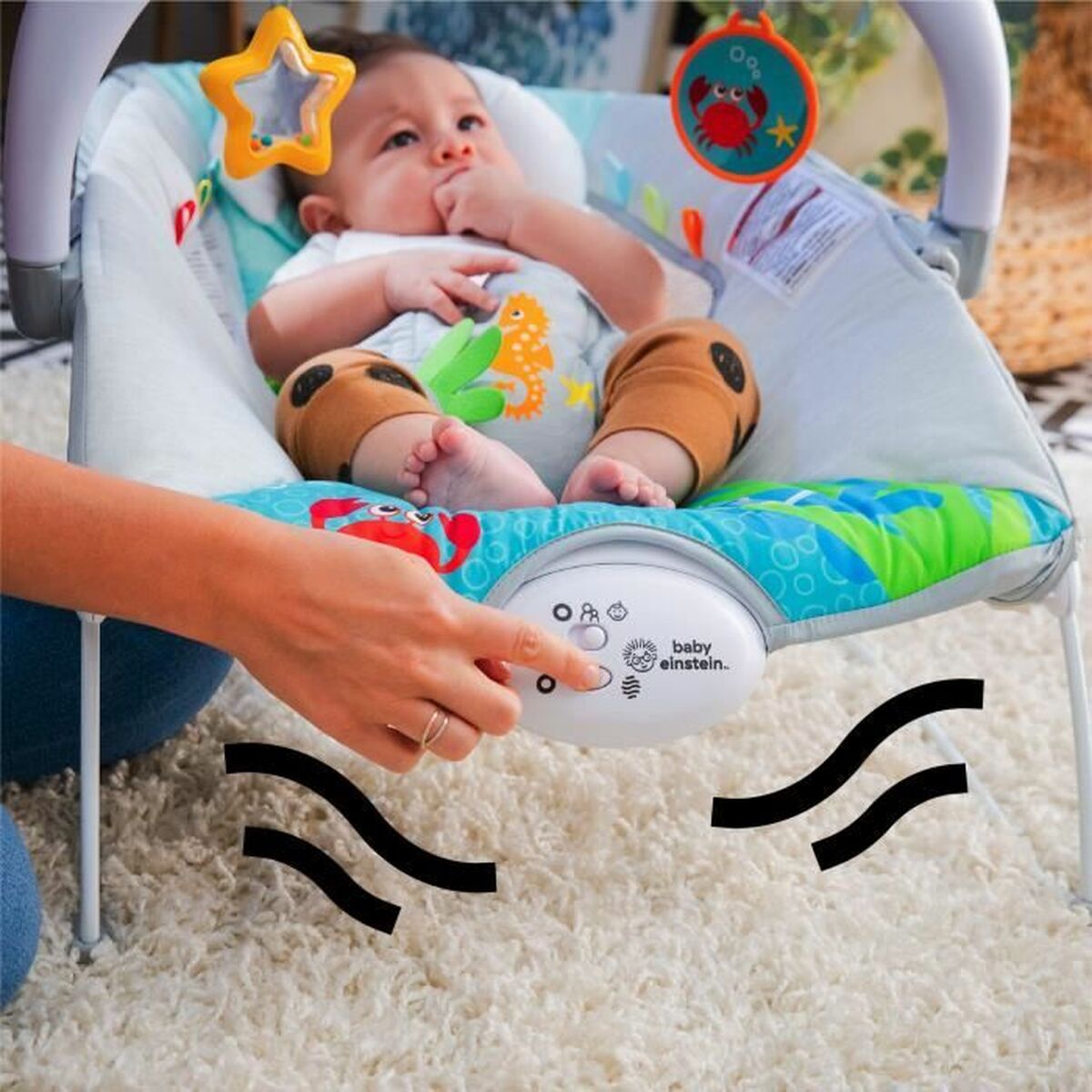 Hamac pentru Bebeluș Baby Einstein Ocean Albastru