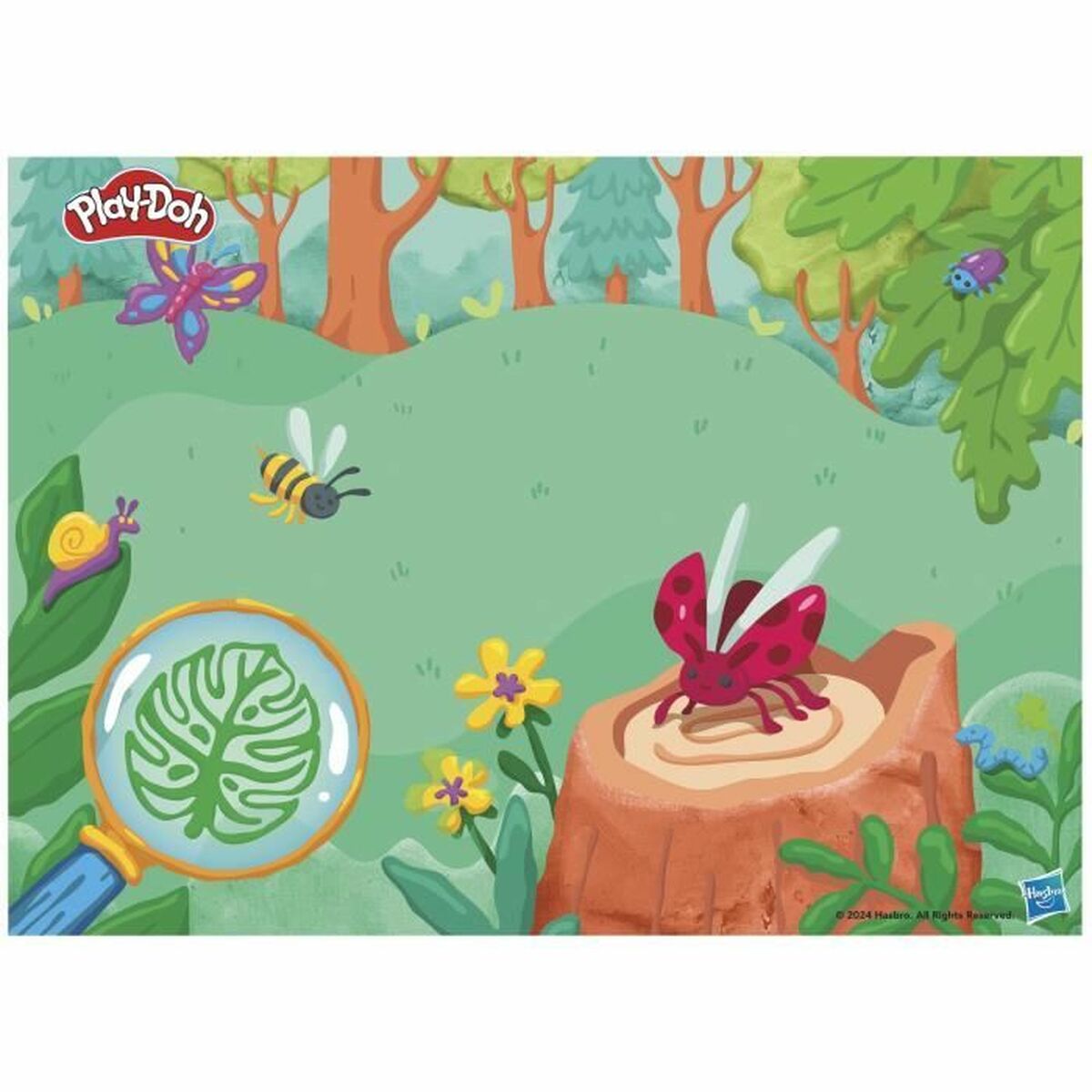 Joc de Plastilină Play-Doh Mi Pequeño Microscopio Galben