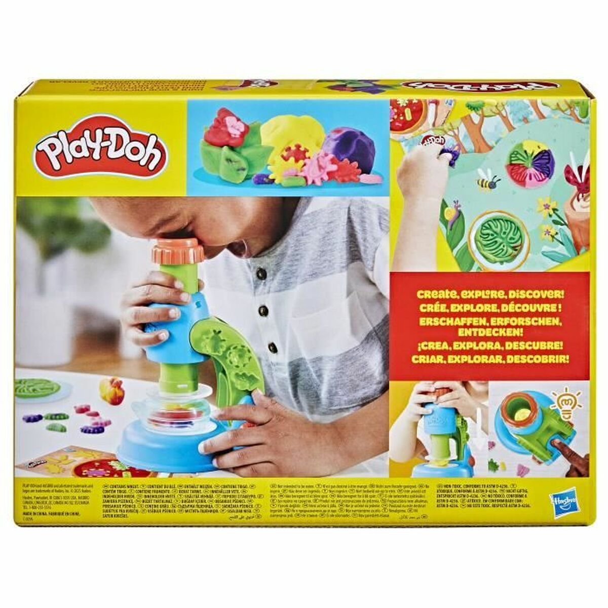 Joc de Plastilină Play-Doh Mi Pequeño Microscopio Galben