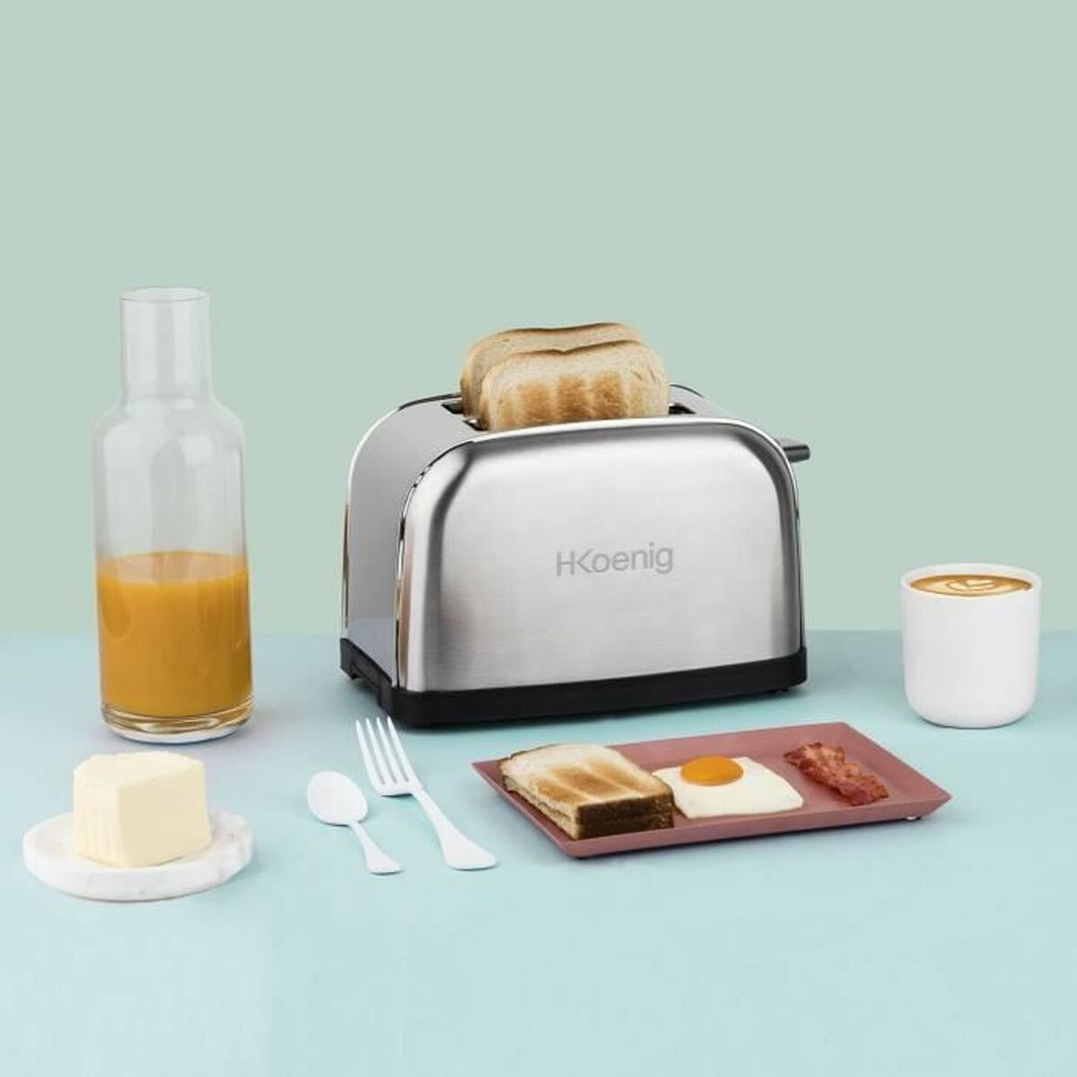 Prăjitor de Pâine Hkoenig Toas7 850 W Argintiu