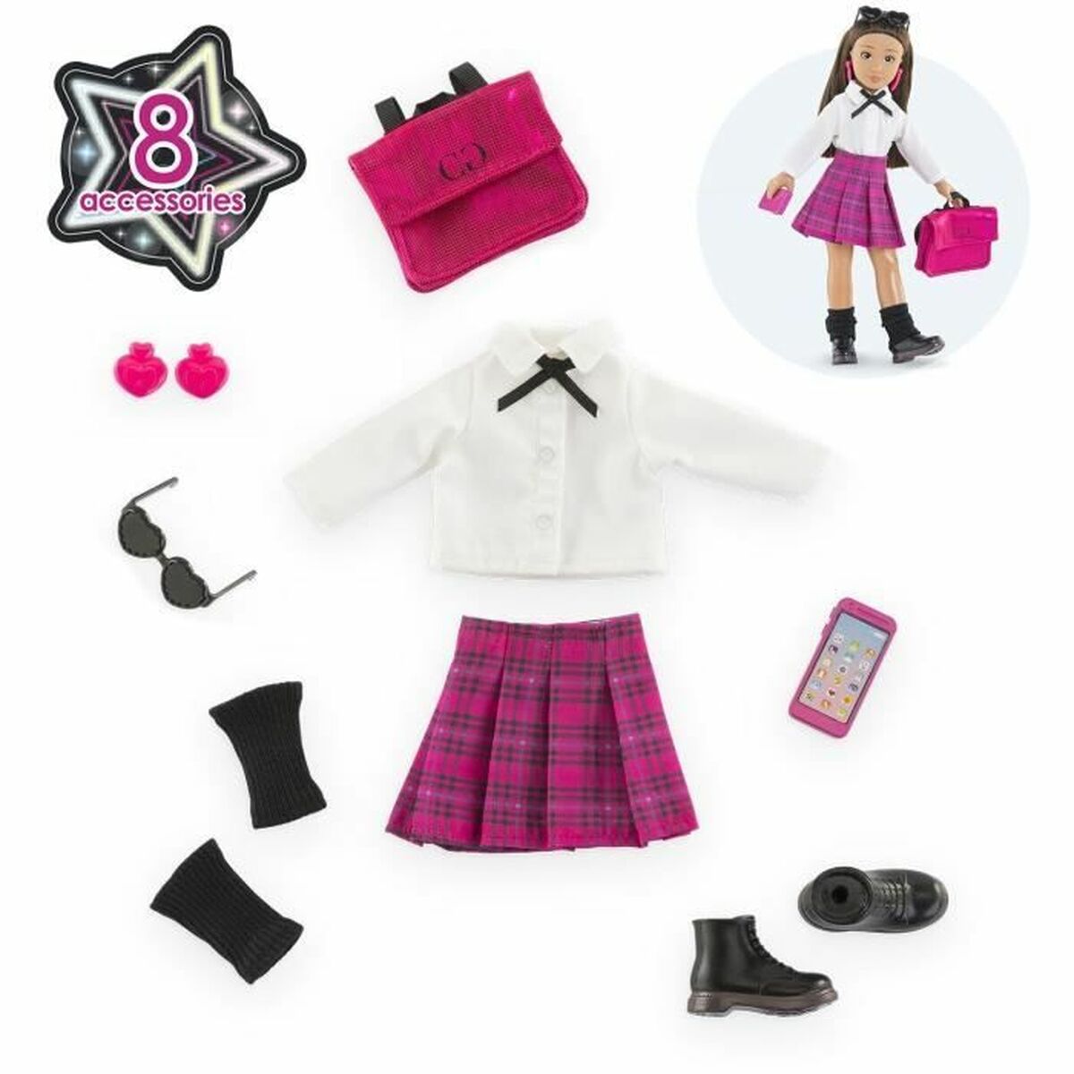 Accesorii pentru papusi Corolle English College Dressing