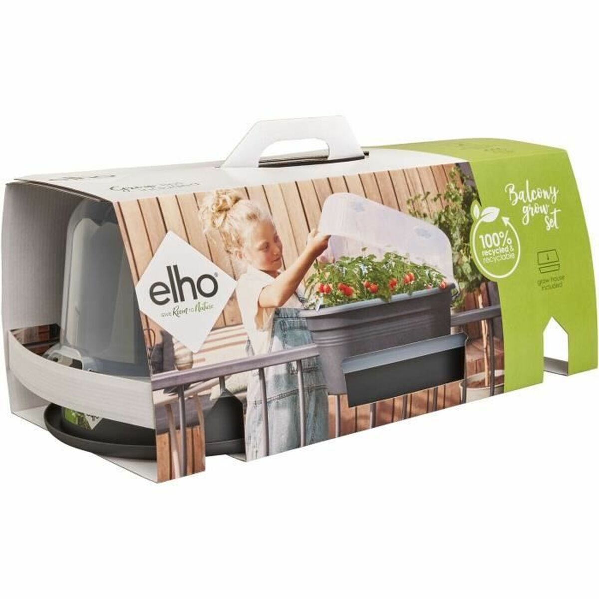 Ghiveci Elho Negru 55 x 28,5 x 25 cm