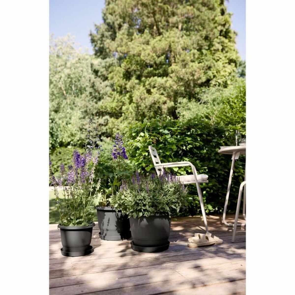 Ghiveci Elho Negru Antracit 30 x 29,5 x 22 cm