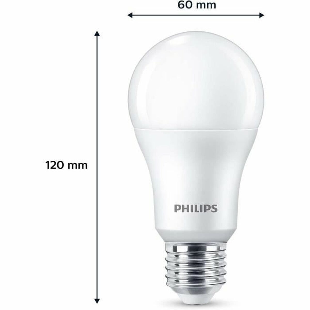 Bec LED Philips A67 Alb E 100 W E27 3 Unități (4000 K)