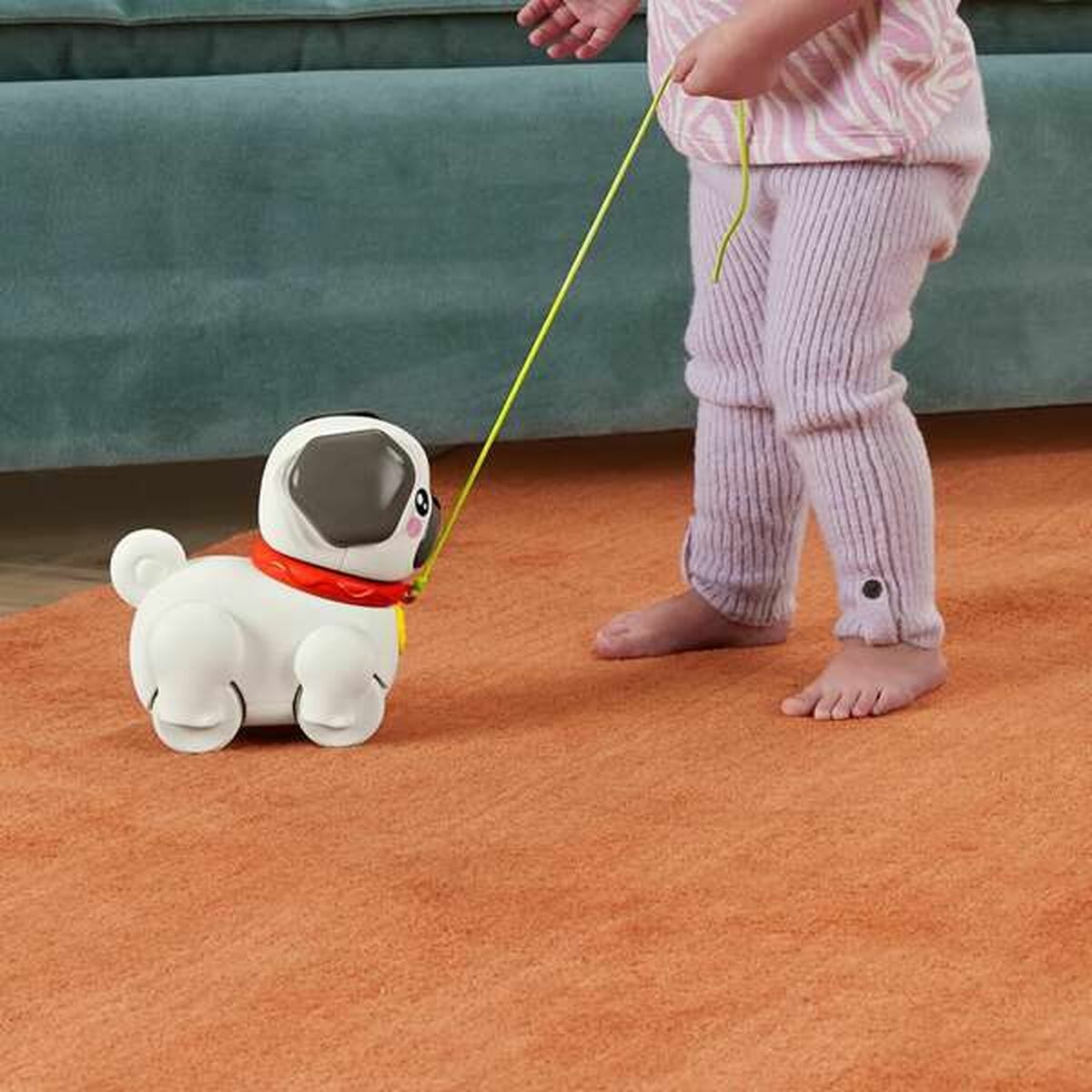 Câine Interactiv Fisher-Price My Pug to Walk HTW94 Câine