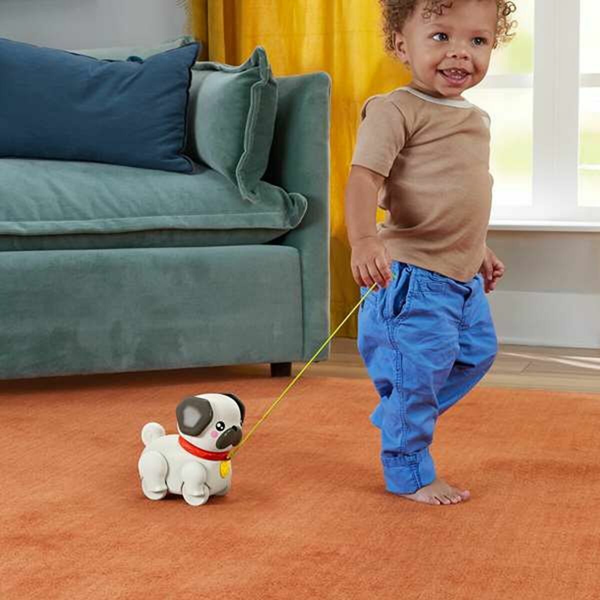 Câine Interactiv Fisher-Price My Pug to Walk HTW94 Câine