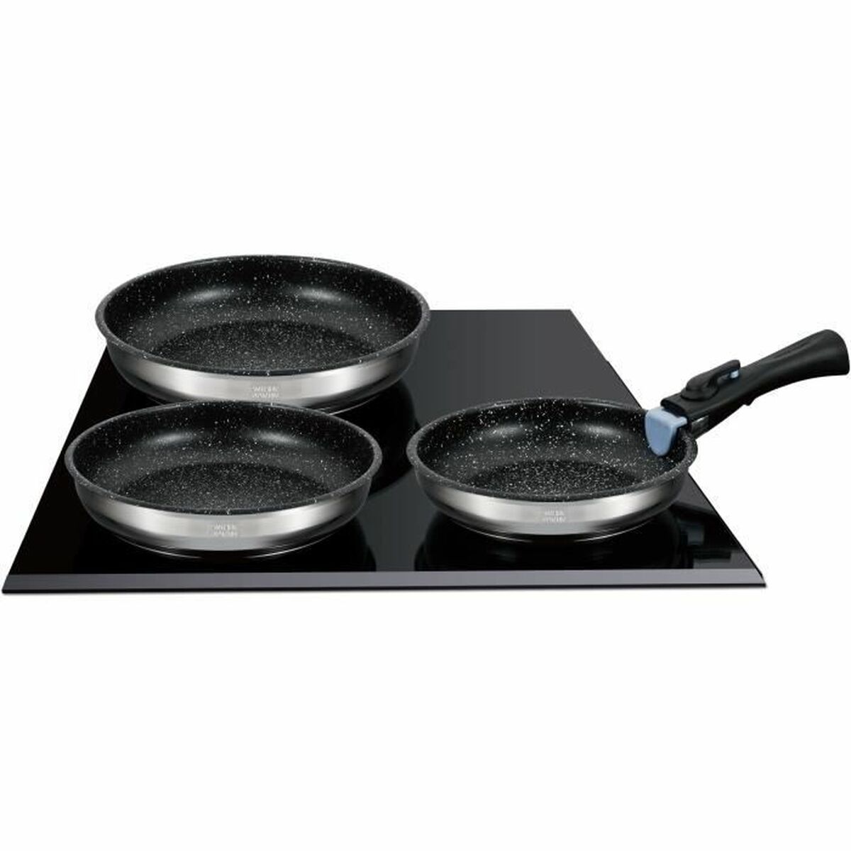 Tigaie Arthur Martin Terracotta Oțel inoxidabil Ø 24 cm Ø 20 cm Ø 26 cm (3 Unități)