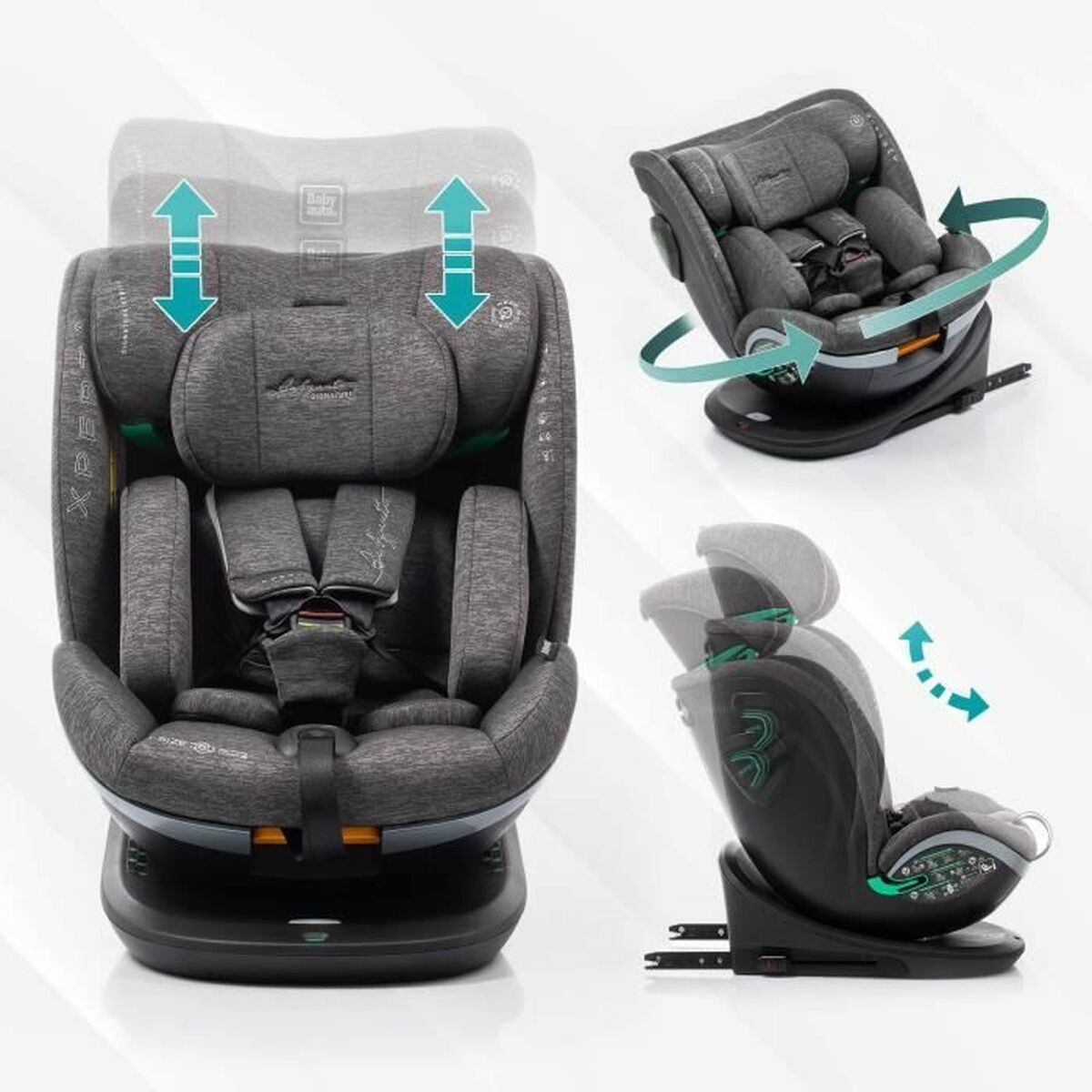 Scaun Auto Babyauto XPERTA BLACK LINE Negru 0 (de 0 a 10 kilos) 0+ (de 0 a 13 kilos) I (9 - 18 kg) II (15-25 kg) III (22 - 36 kg