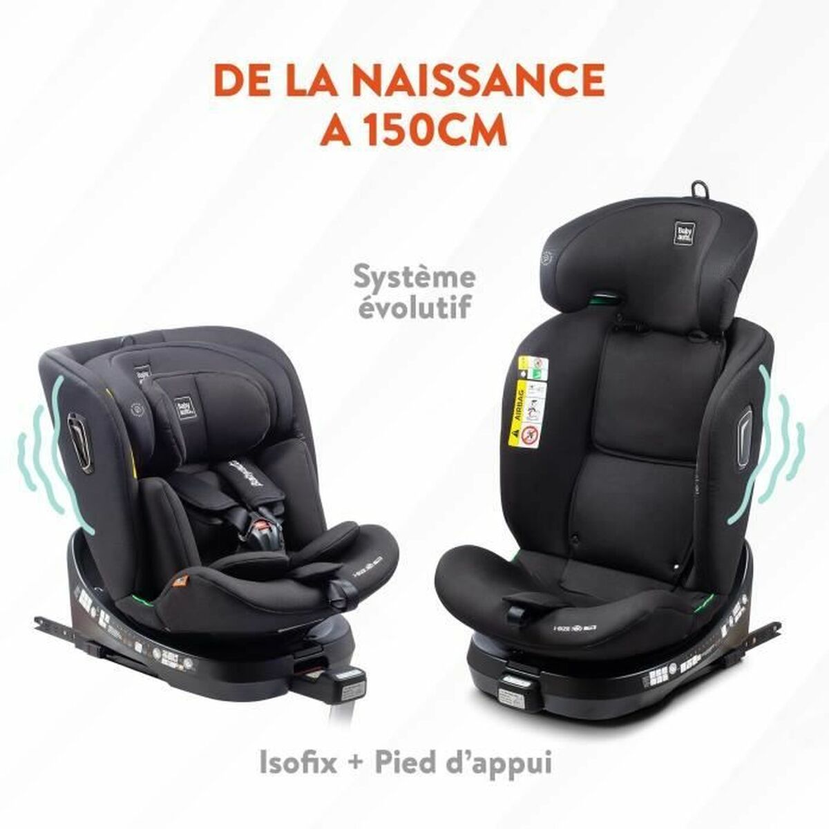 Scaun Auto Babyauto Antracit 0 (de 0 a 10 kilos) I (9 - 18 kg) II (15-25 kg) III (22 - 36 kg) Infantil ECE R129
