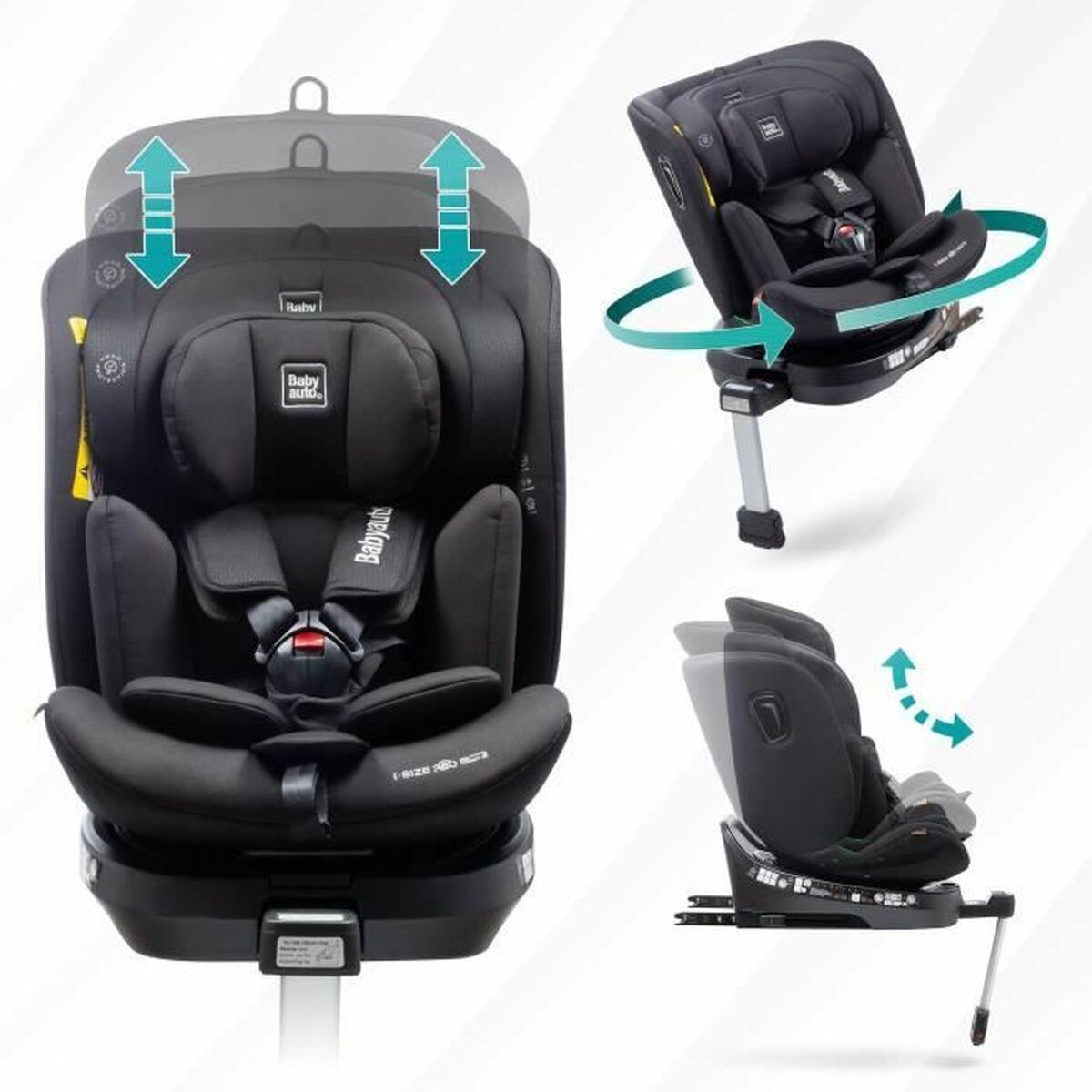 Scaun Auto Babyauto Antracit 0 (de 0 a 10 kilos) I (9 - 18 kg) II (15-25 kg) III (22 - 36 kg) Infantil ECE R129