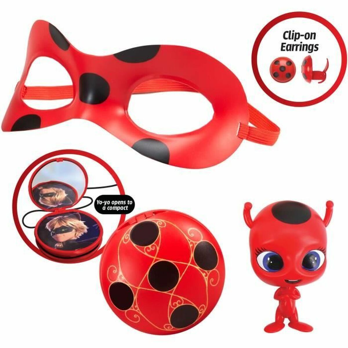 Costum Deghizare pentru Copii Bandai Miraculous Ladybug Roșu rouge LadyBug