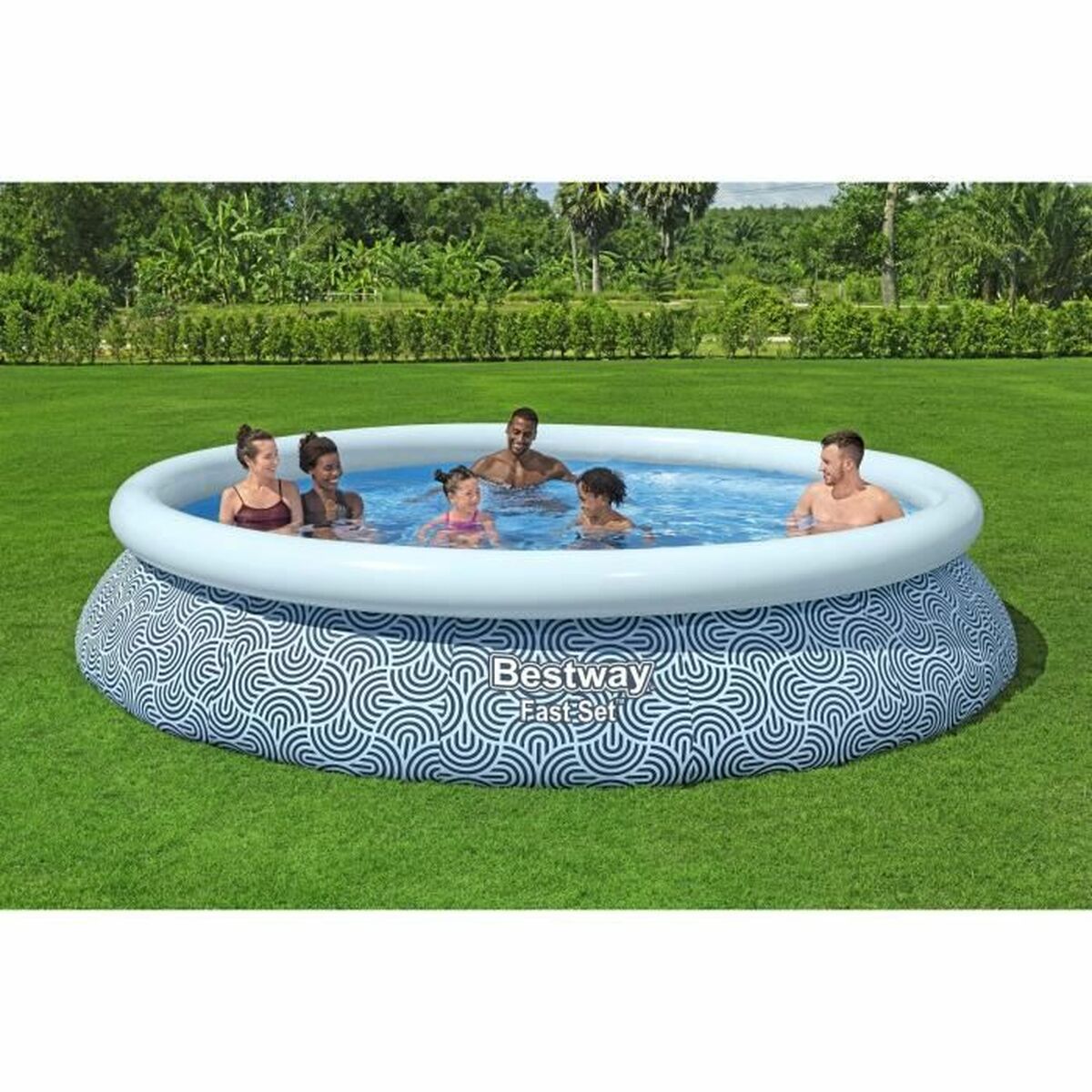 Piscină Gonflabilă Bestway Albastru 396 x 84 cm