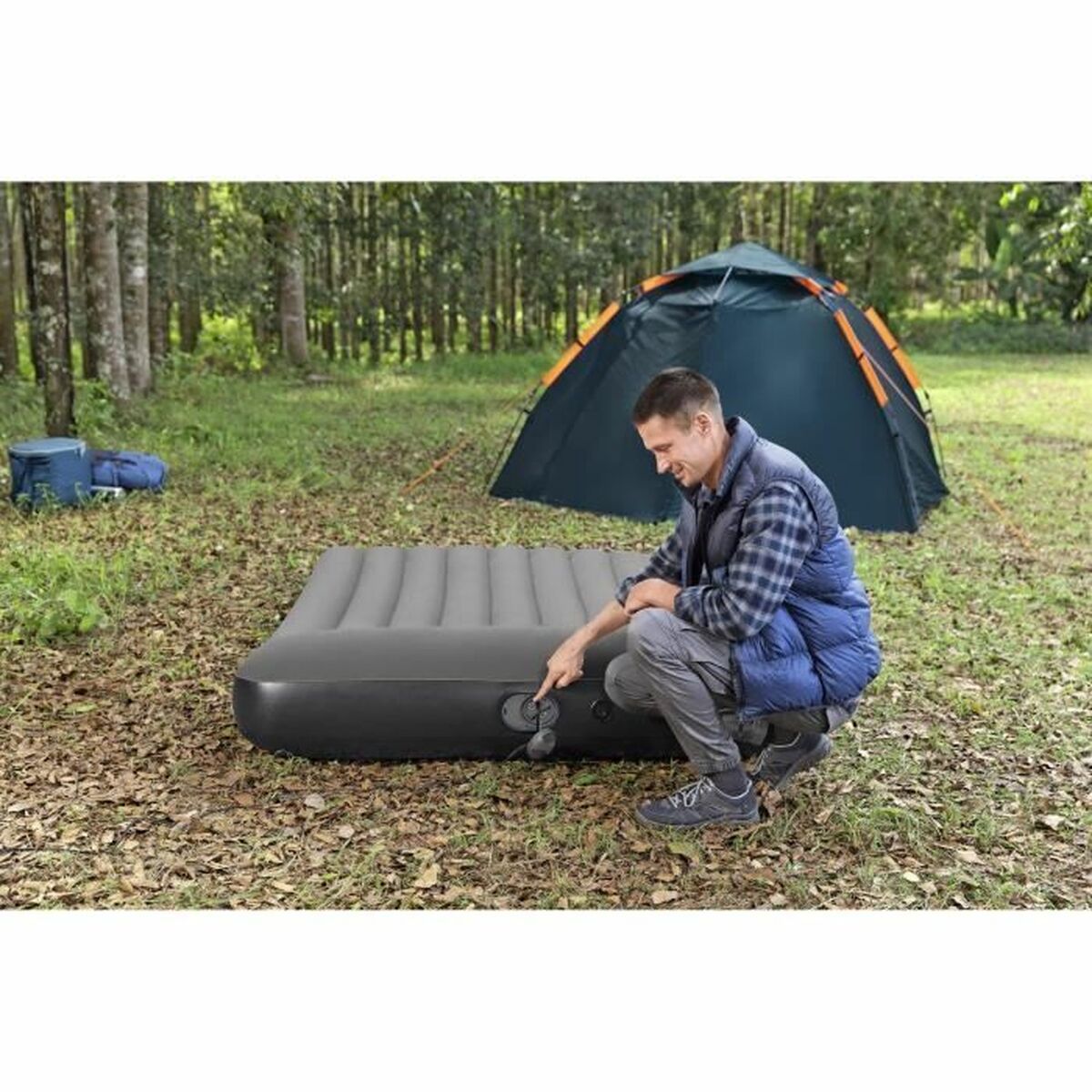 Saltea Gonflabilă Bestway 671BS Tritech Queen 203 x 152 x 30 cm