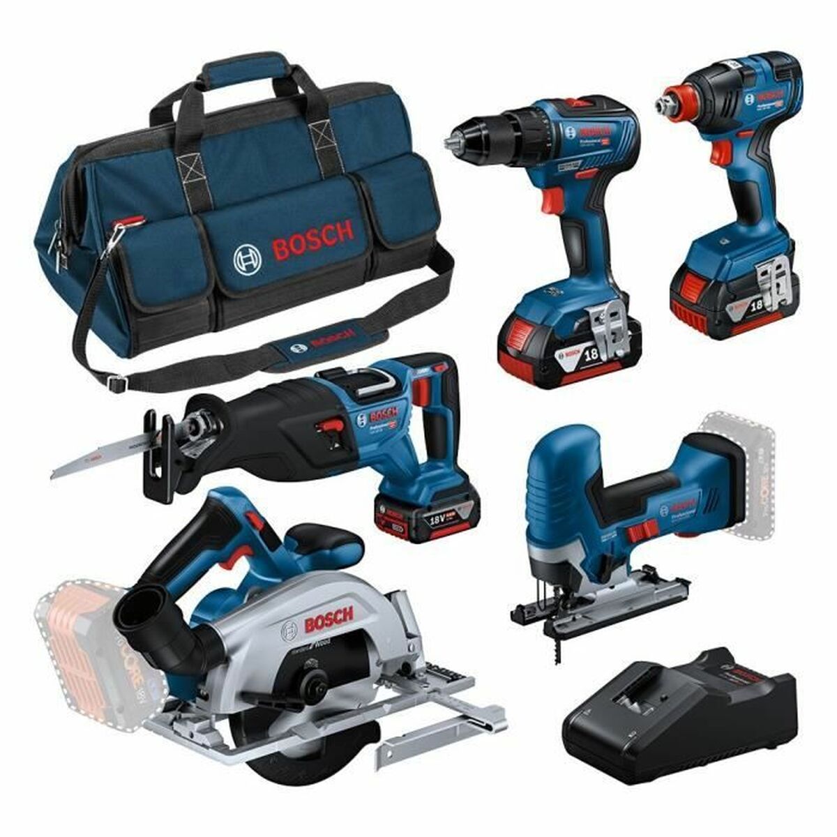 Set de Chei BOSCH GSR 18V-55 GST 18V-125 S GKS 18V-57-2 GSA 18V-28 GDX 18V-200 GAL 18V-40