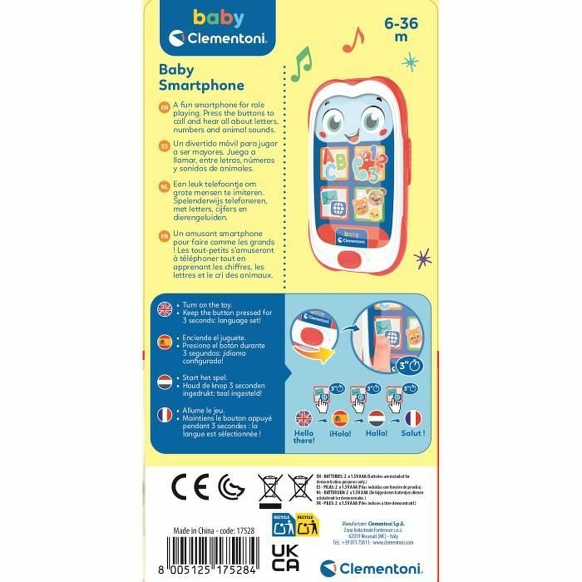 Telefon jucărie Clementoni Baby