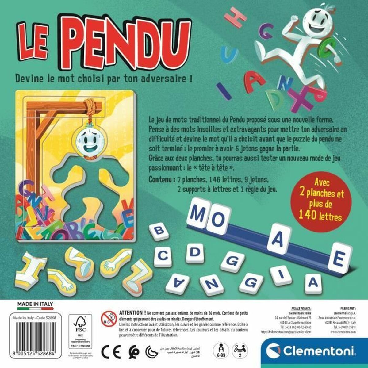 Joc de Masă Clementoni Le pendu