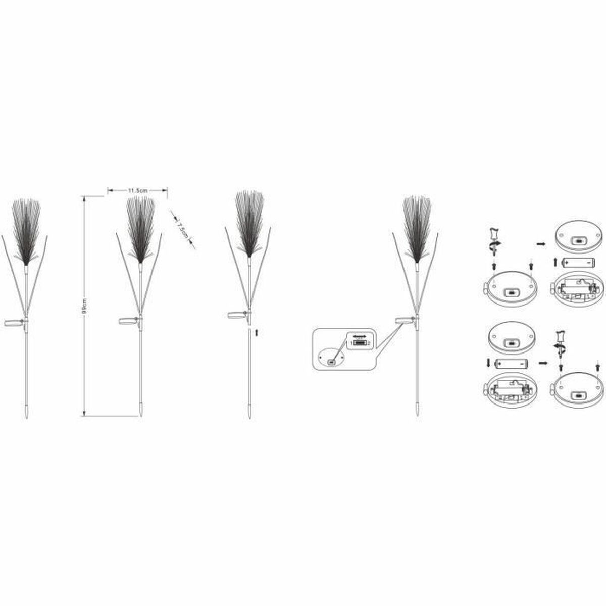 Lampă solară Galix G4515