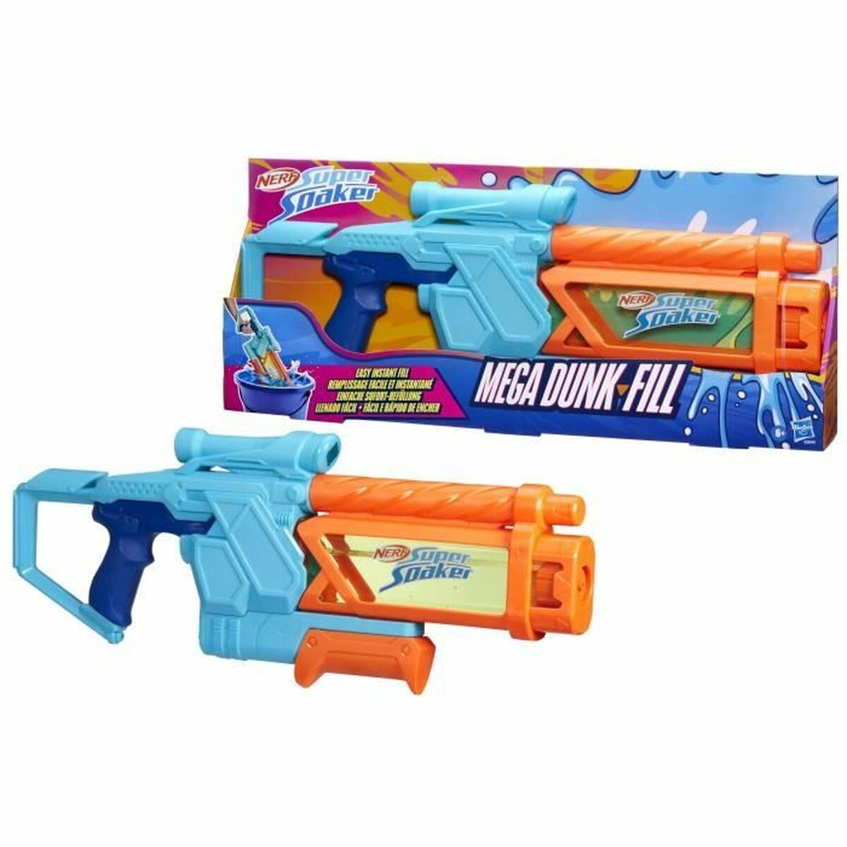 Pistol cu Apă Hasbro Super Soaker Mega Dunk-Fill 1 L
