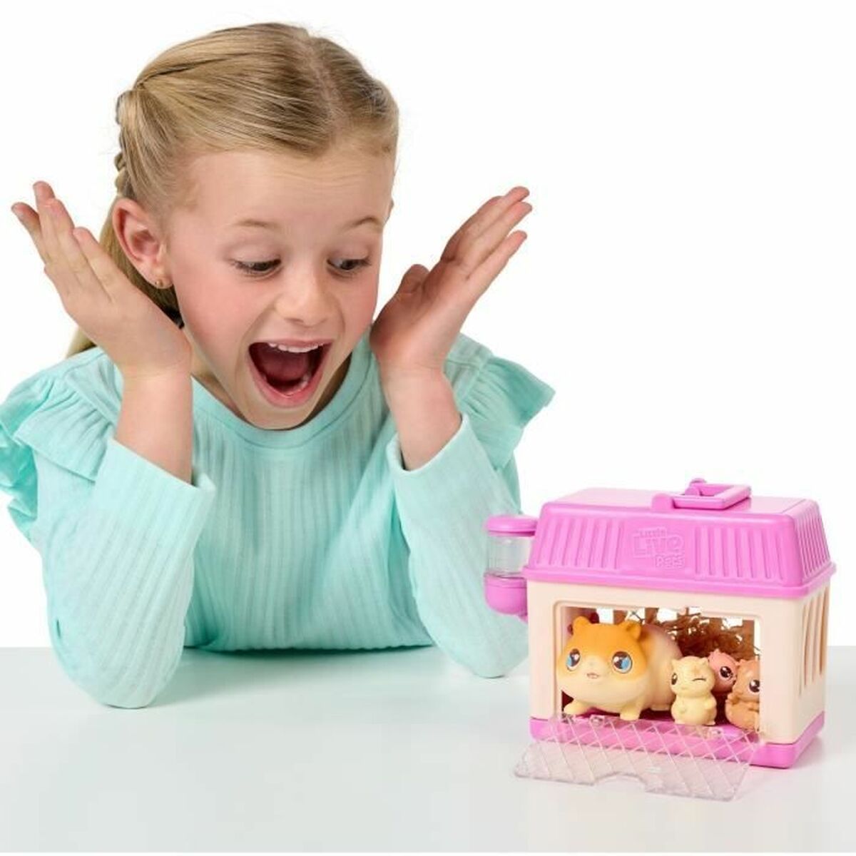 Jucărie de Pluș Little Live Pets Mama Surprise Hamsters Portocaliu Orange Flauș Hamster