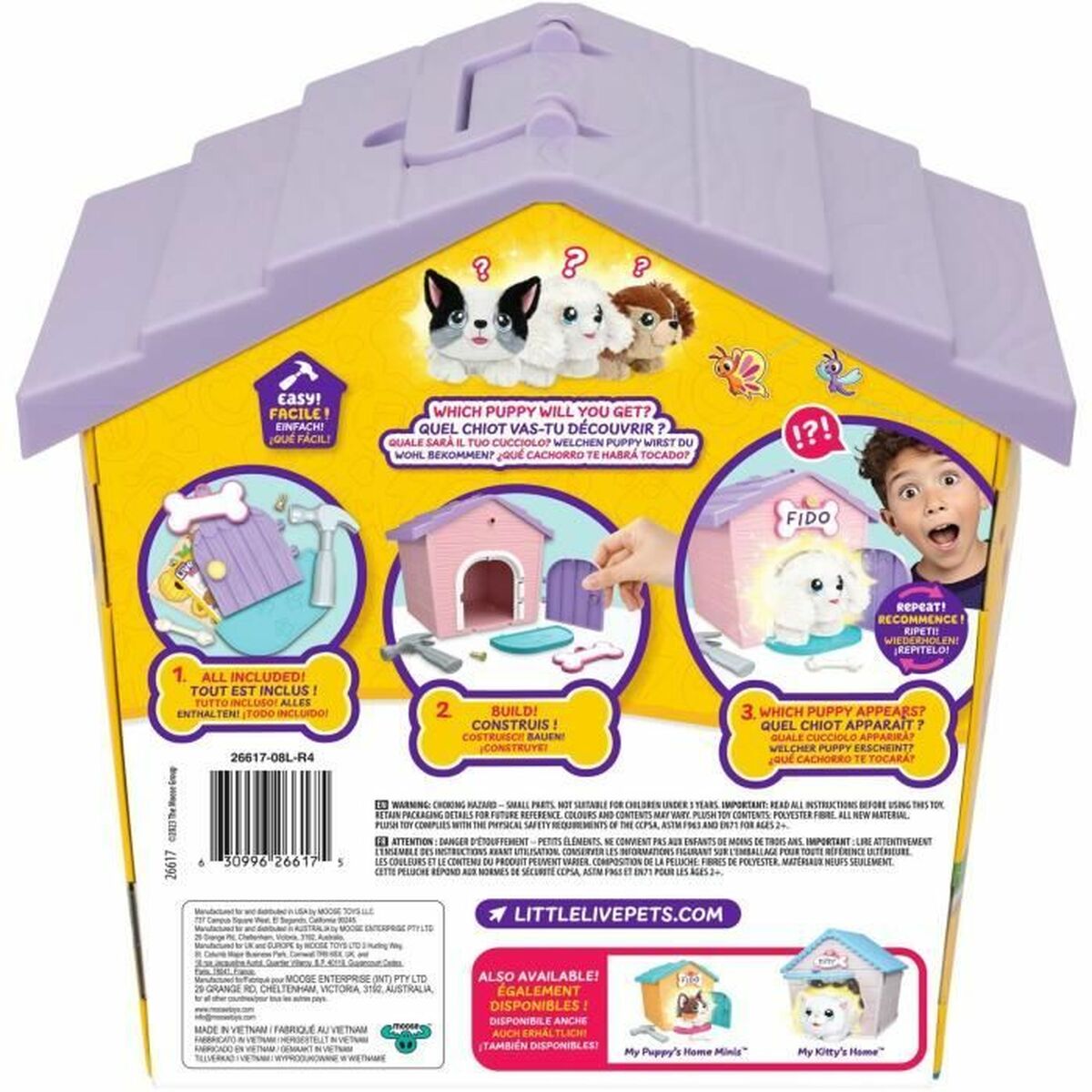 Jucărie de Pluș Little Live Pets Surprise Niche Roz Flauș Broască Câine