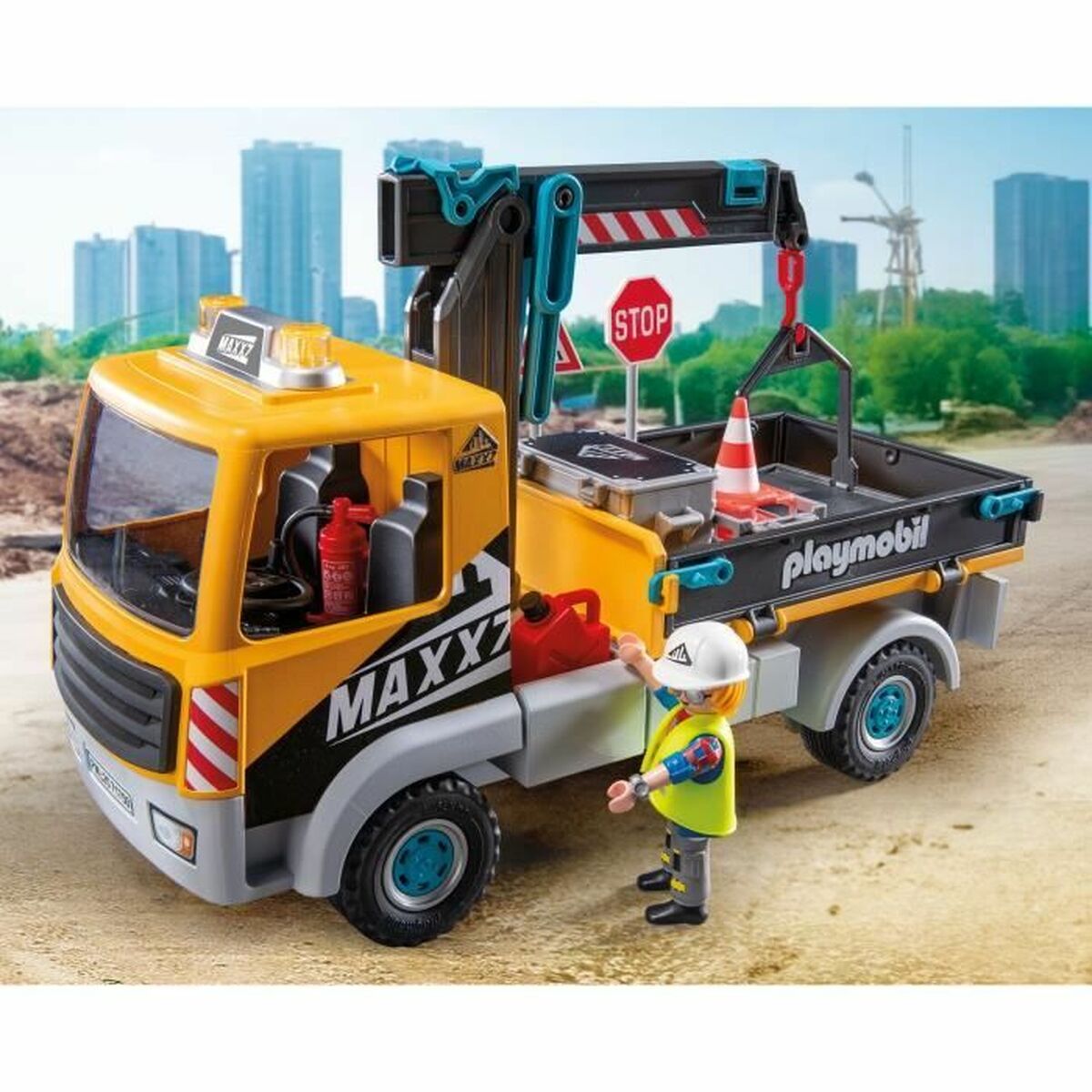Camion cu Macara Playmobil 71750 Albastru