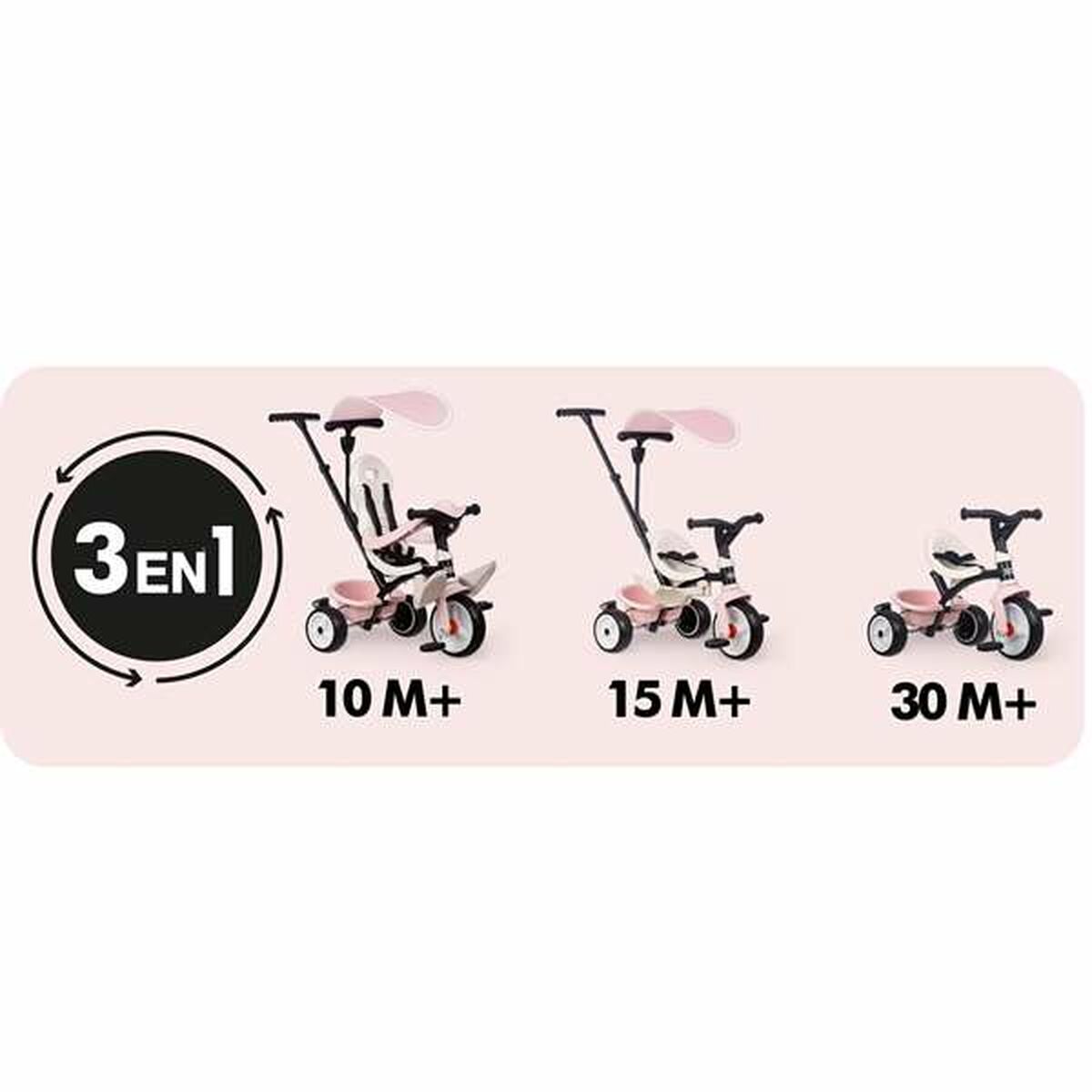 Triciclu Smoby Paseo para bebés Roz