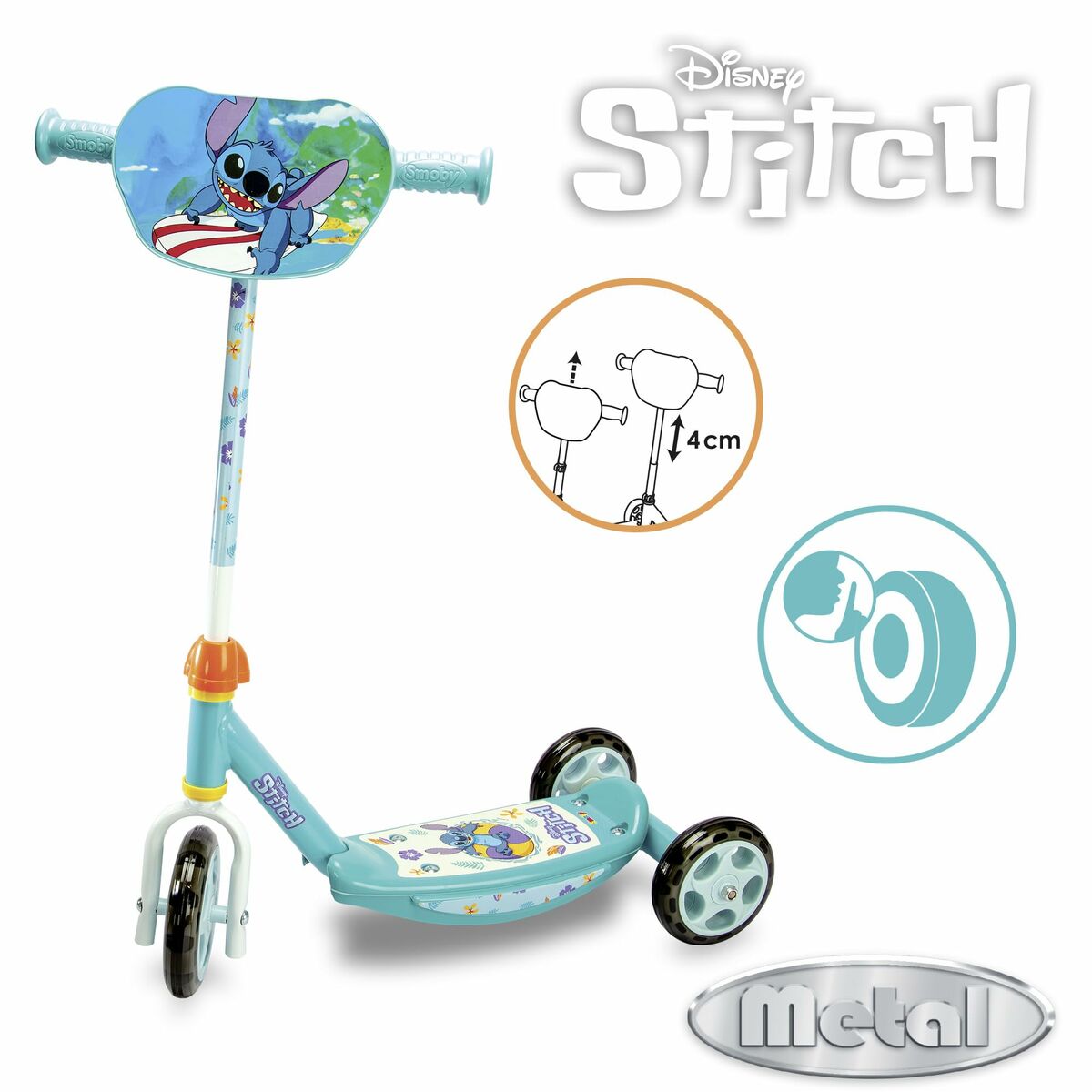 Triciclu Smoby Stitch 3R