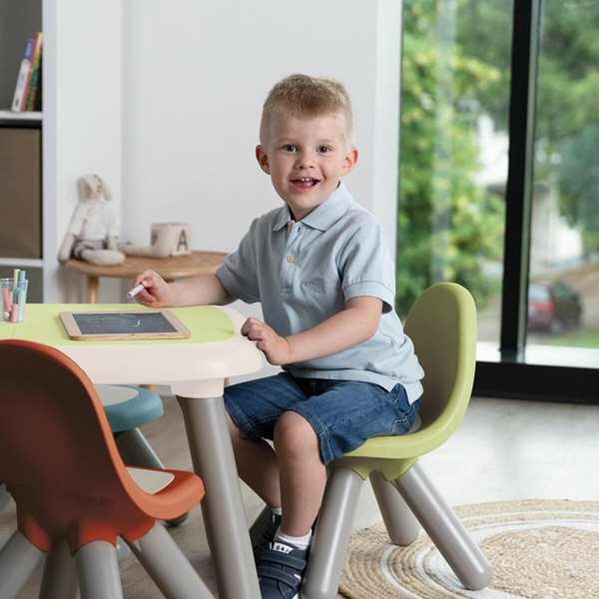 Scaun Smoby Life Kid Albastru Plastic