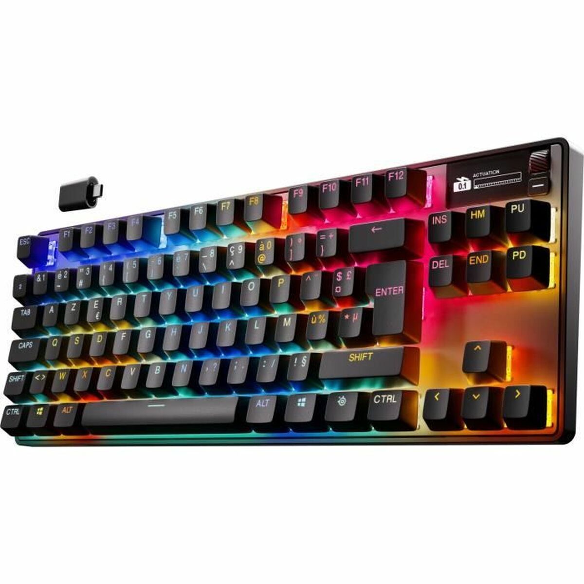 Tastatură Bluetooth SteelSeries apex pro tkl wl gen 3 Negru Azerty Franceză