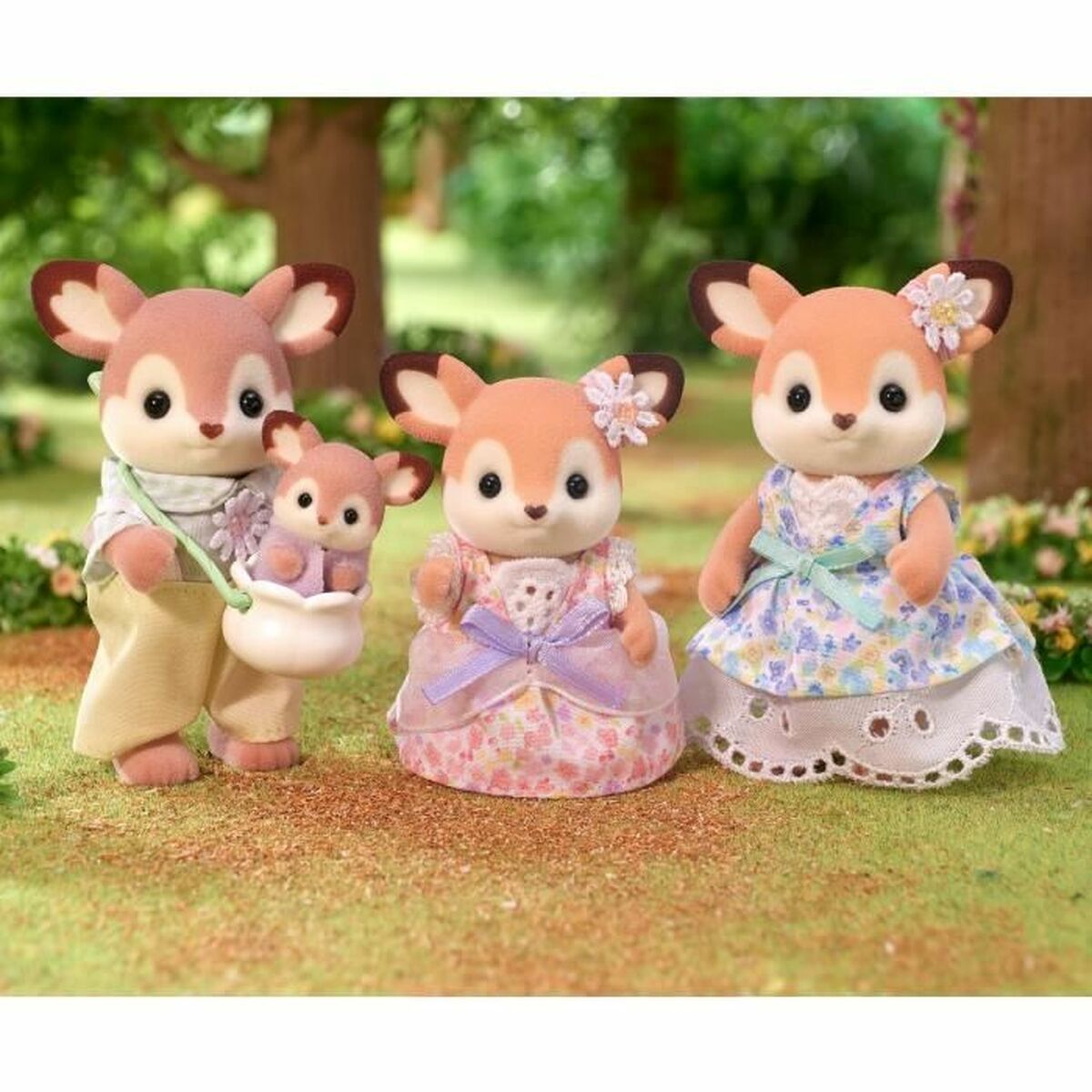 Figura îmbinată Sylvanian Families La familia Biche animale