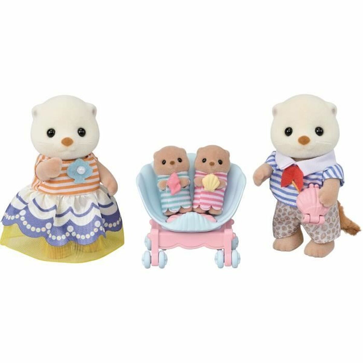 Figura îmbinată Sylvanian Families La familia de las nutrias marinas animale