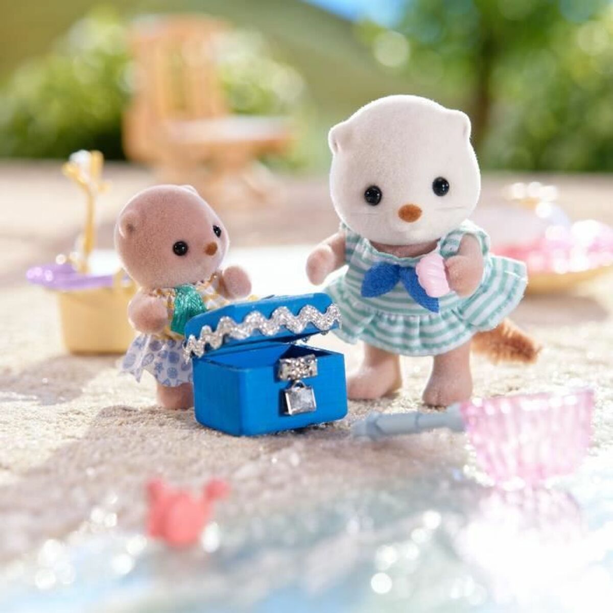 Figura îmbinată Sylvanian Families Las hermanas nutrias marinas animale