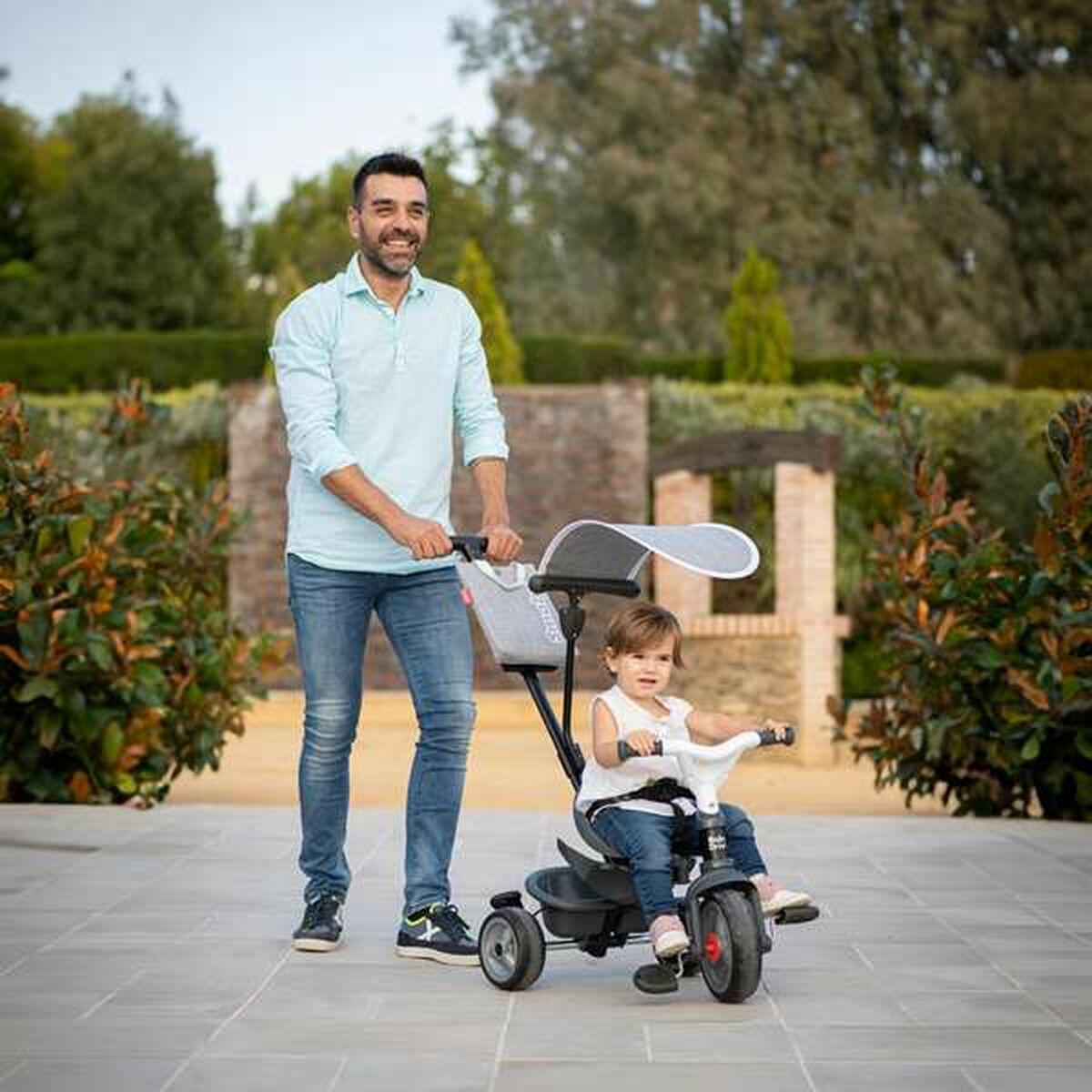 Triciclu Smoby Baby Driver Gri