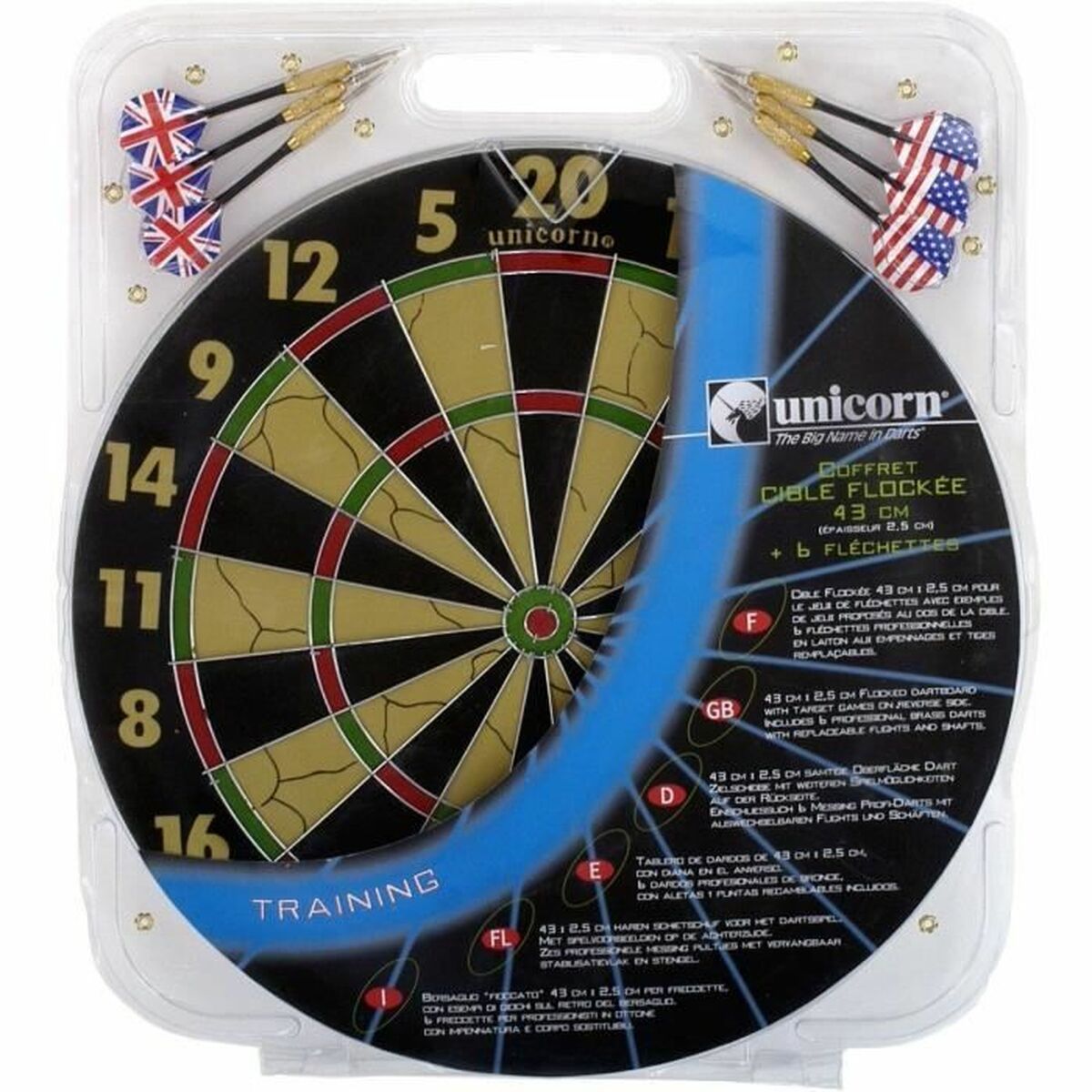 darts Unicorn Ø 43 cm Multicolor