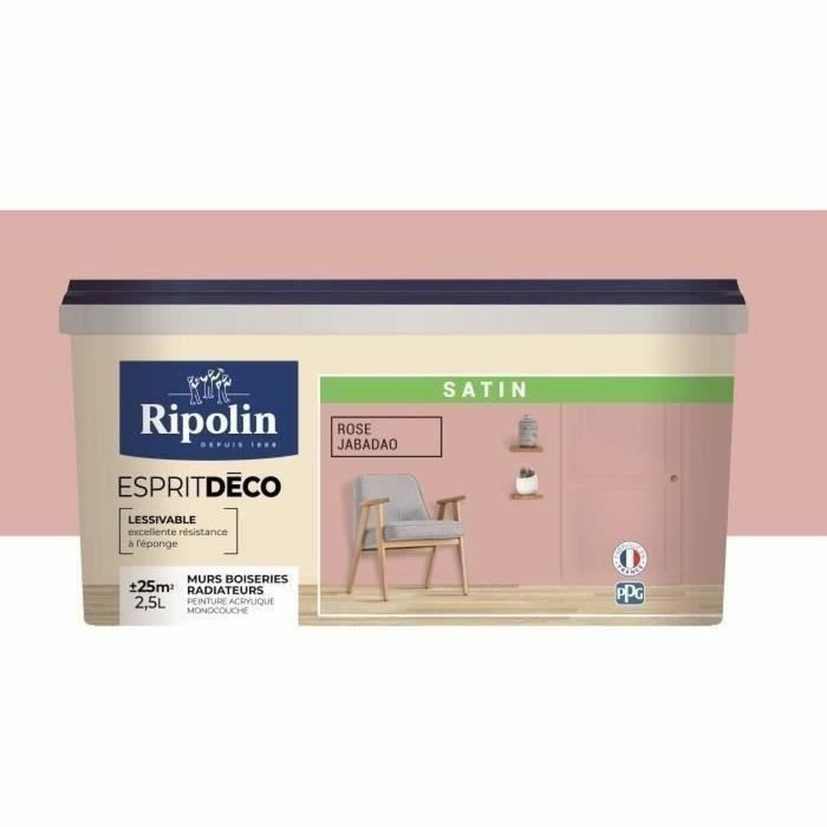 Vopsea de Grund Ripolin Rose Finisaj satinat