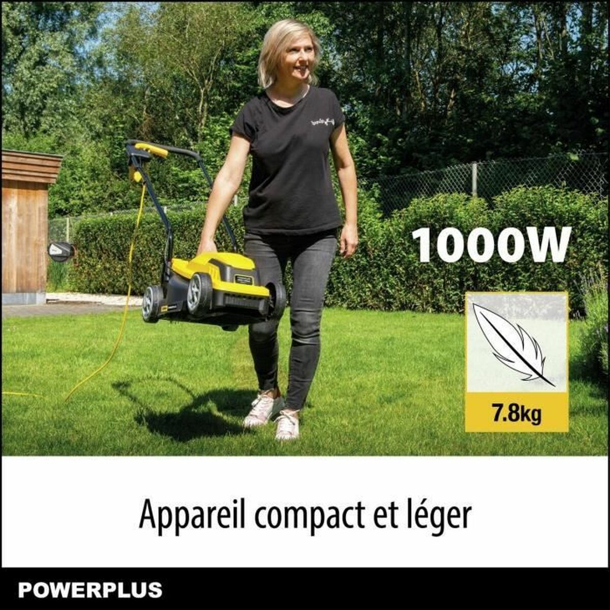 Mașină de tuns iarba Powerplus POWEG62203 30 L 1000 W 230 V 32 cm 20-70 mm