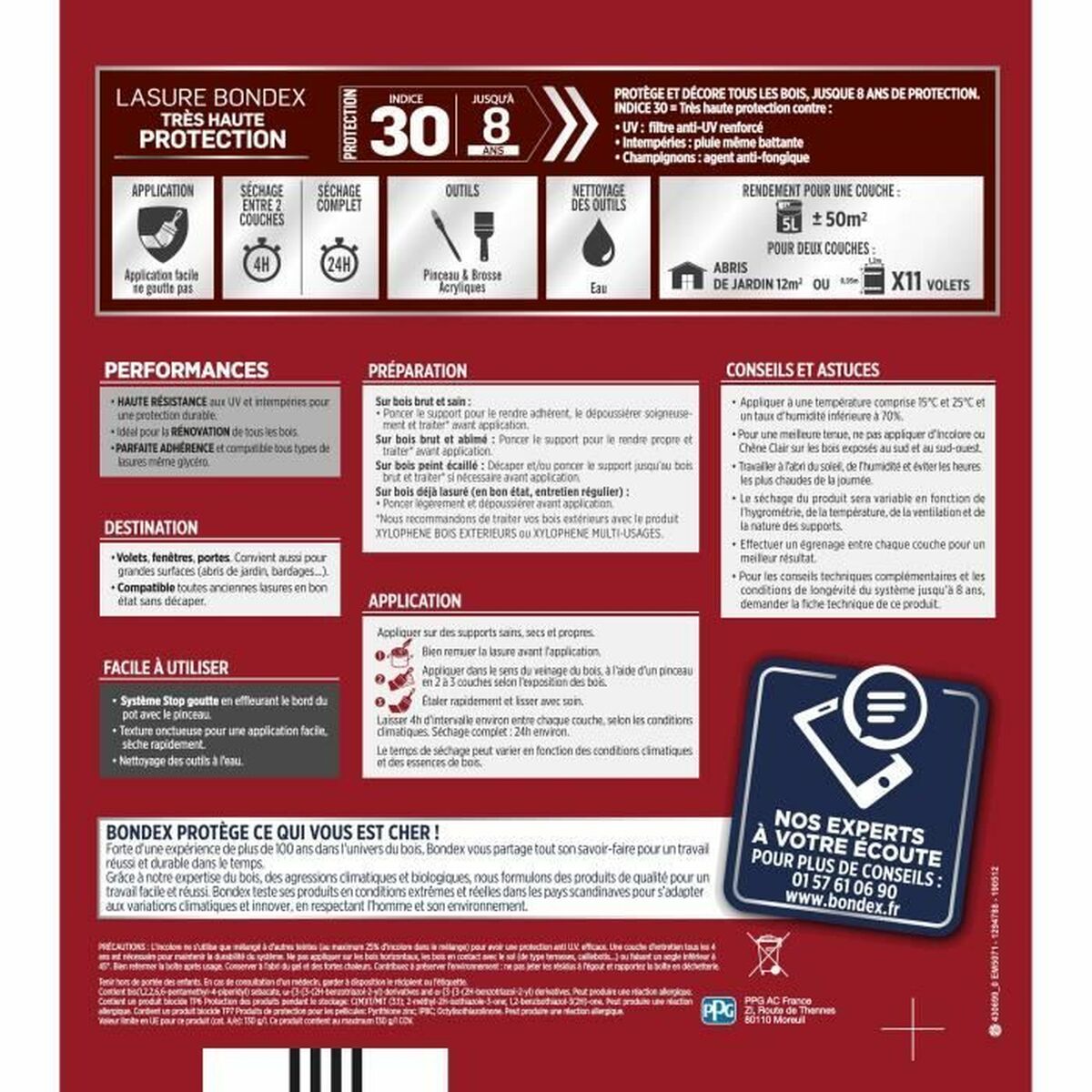 Vopsea de Grund Bondex Finisaj satinat 5 L Transparent