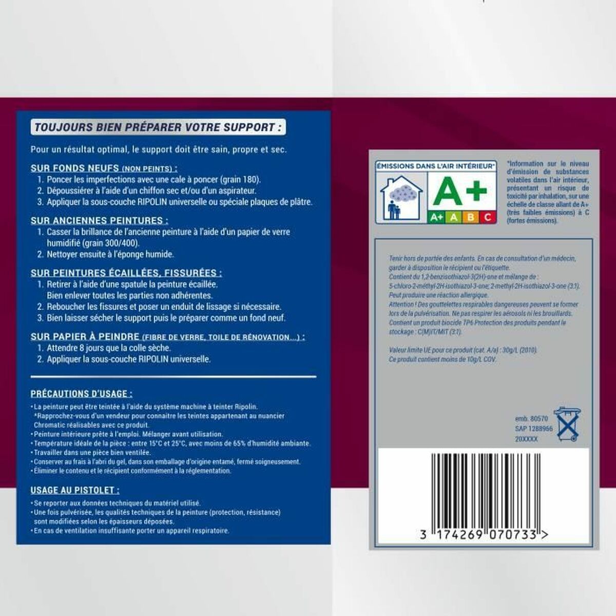 Vopsea de Grund Ripolin Alb 10 L Mat