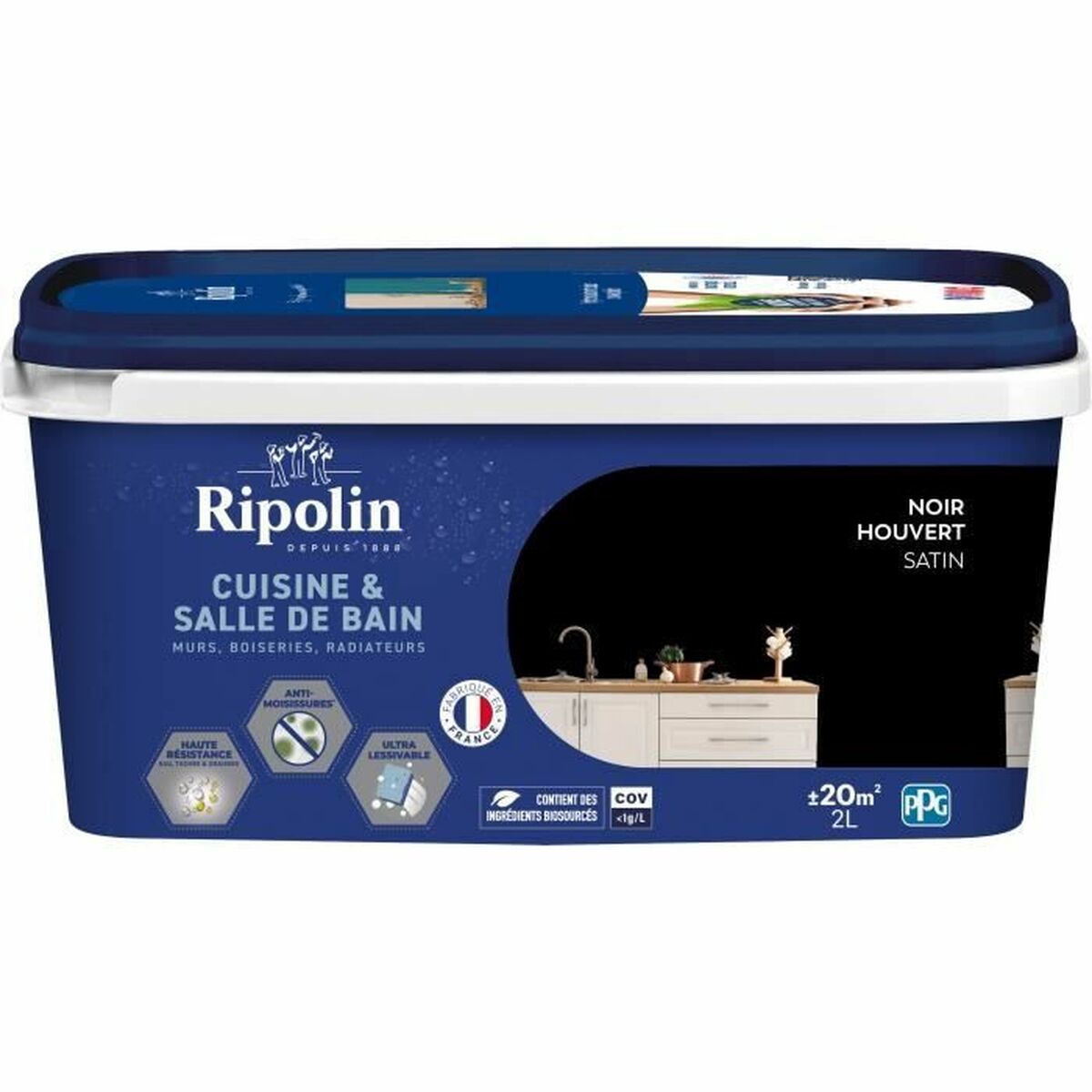 Vopsea de Grund Ripolin noir Finisaj satinat 2 L